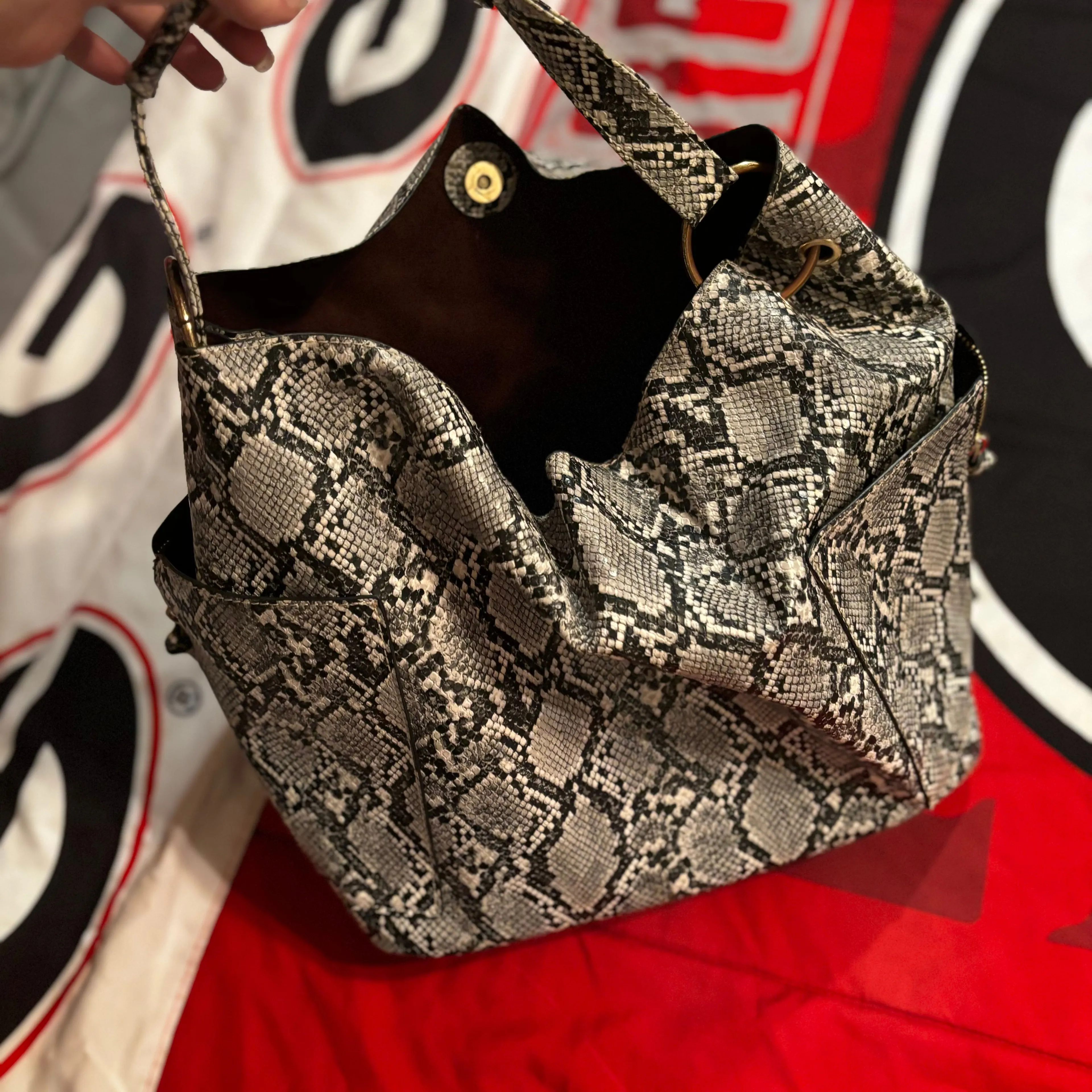 Product image for Snake print tote bag