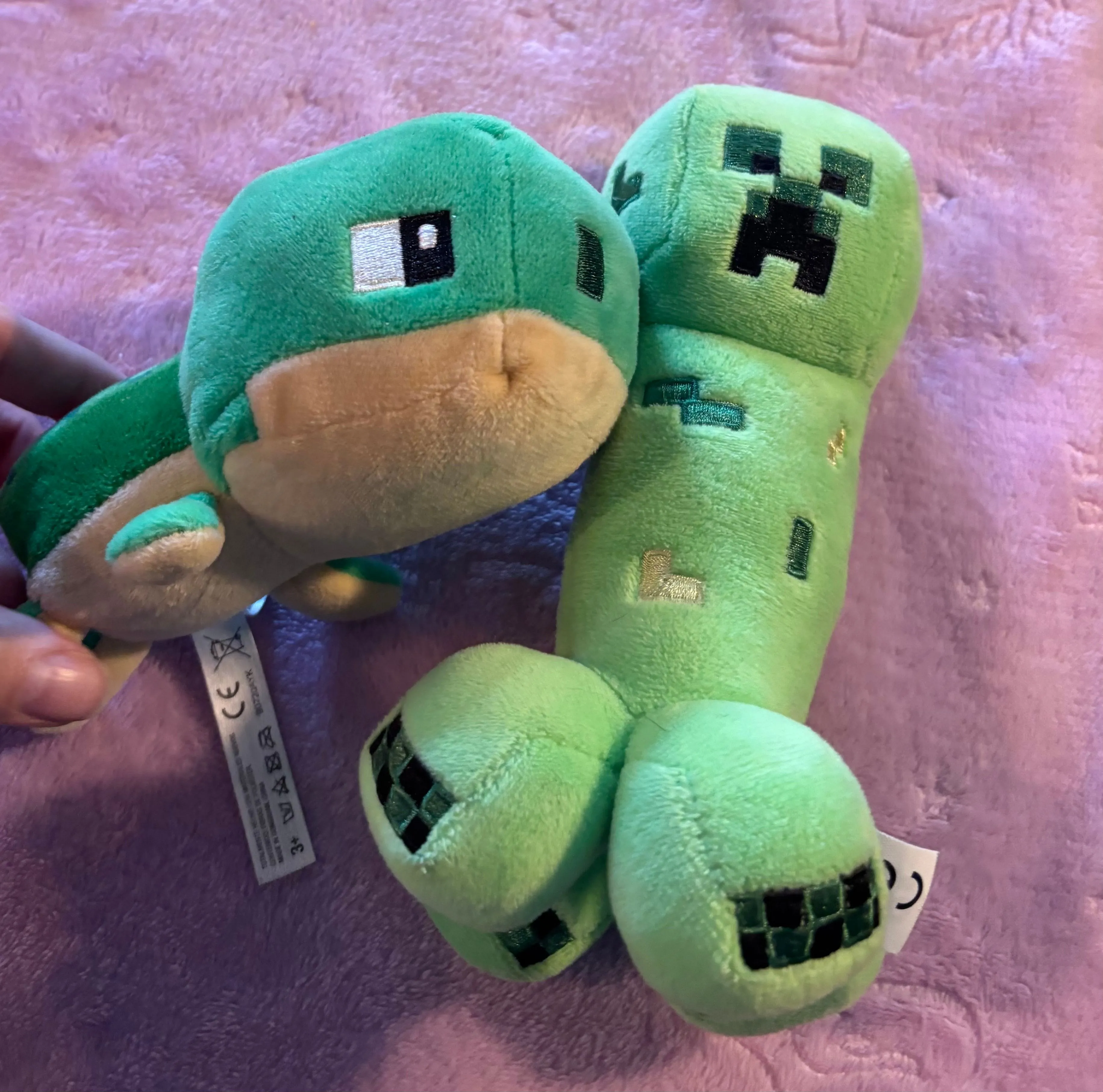 Product image for Minecraft Turtle And Creeper Plushes