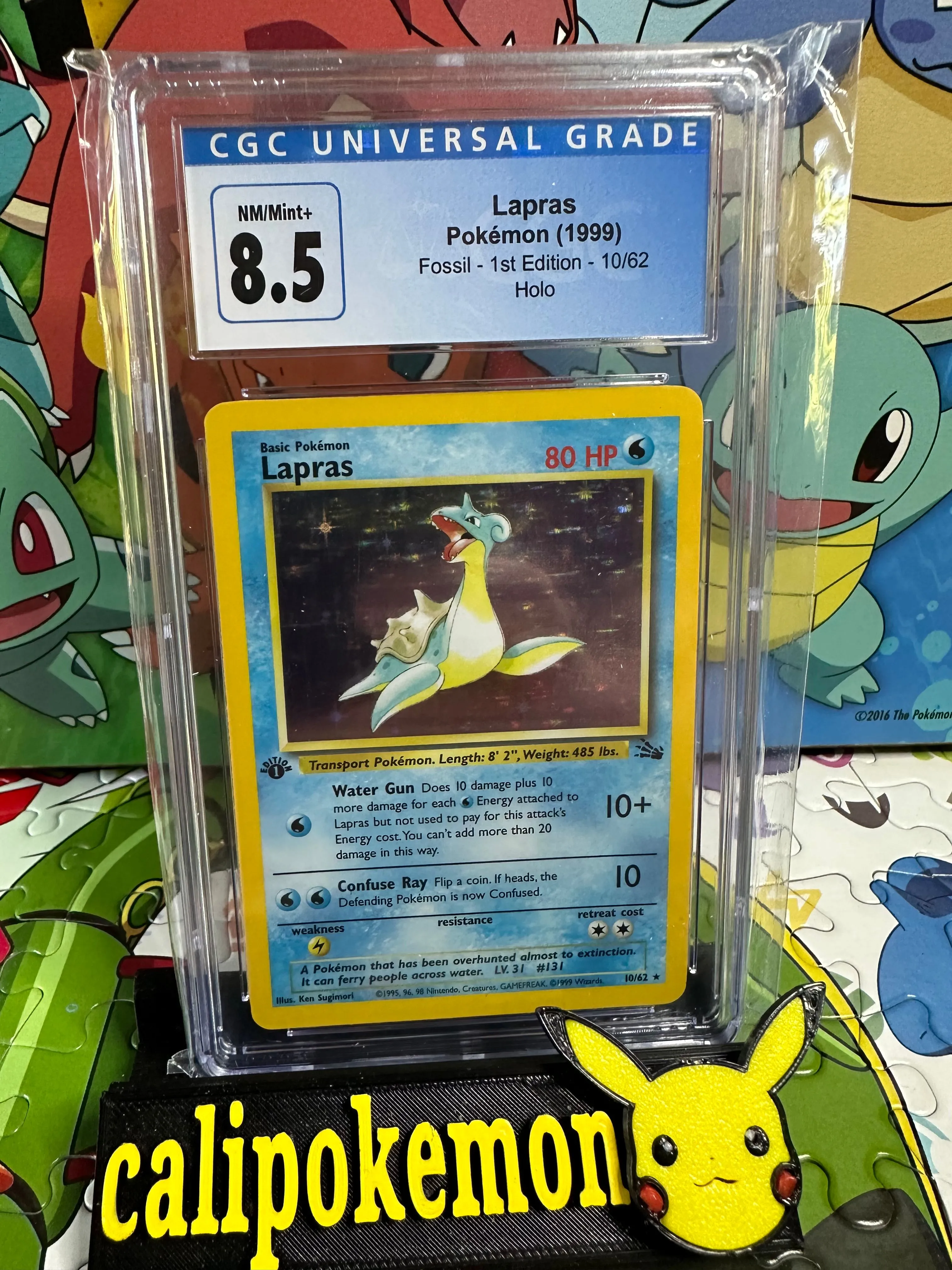 Product image for Lapras 10/62 1st edition CGC 8.5