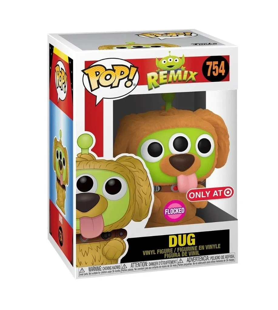 Product image for Funko Pop! Disney Pixar Alien Remix Flocked DUG #754 - Target Exclusive w/Pop Protector