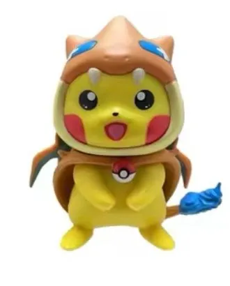 Product image for Poncho Pikachu Charizard Figure