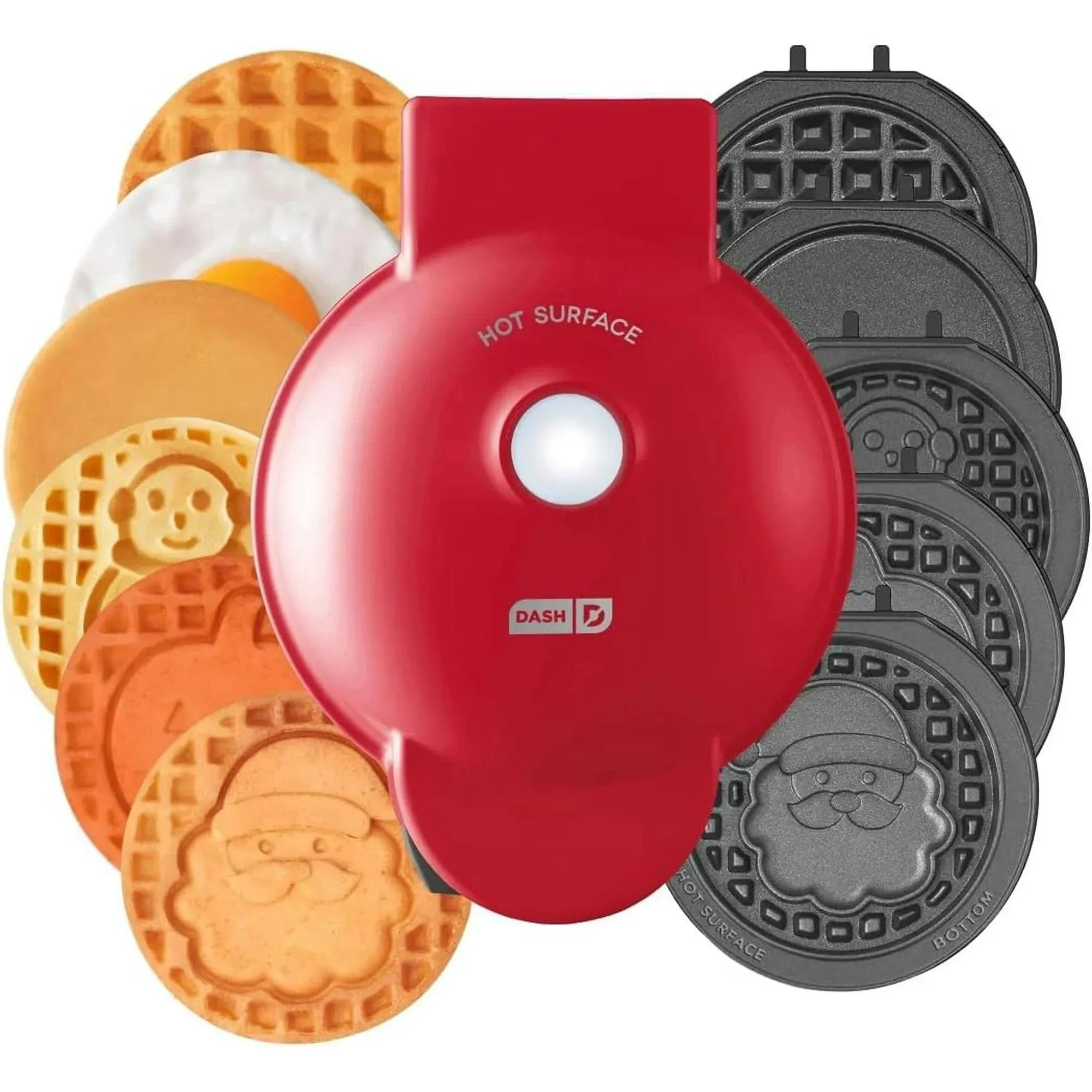 Product image for Dash MultiMaker Mini Waffle System with 7 Removable Plates and Storage Case