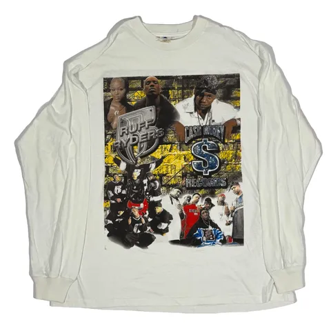 Product image for 1990s Cash Money Records / Ruff Ryders Tour Long Sleeve Rap Tee 