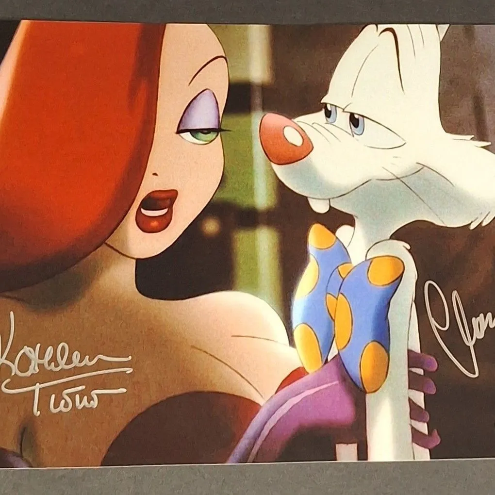Product image for 🔥Charles Fleischer and Kathleen Turner autographed 11x14 Beckett COA 🔥