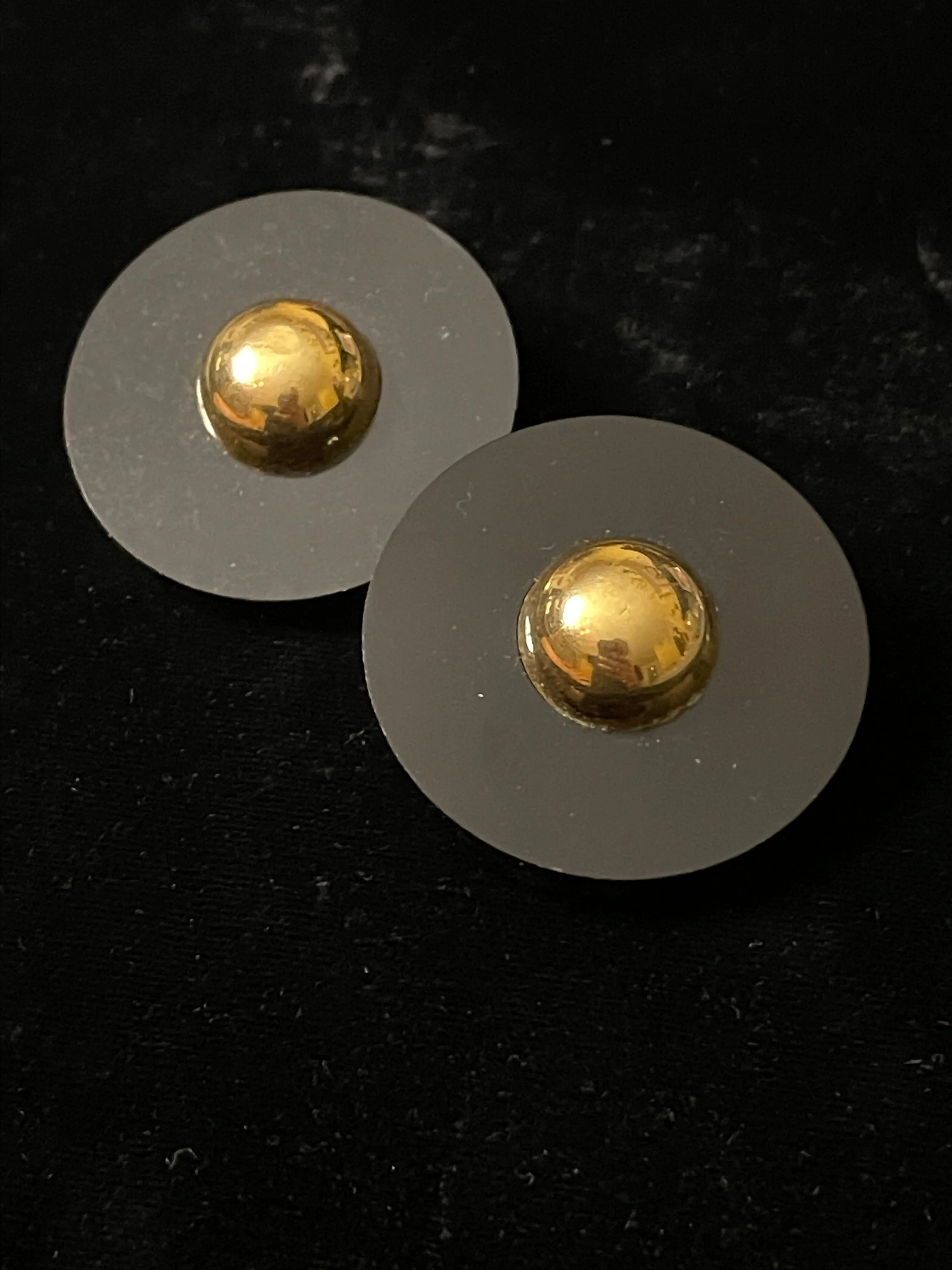 Product image for FIRENZE Gold Plate Lucite Clip Earrings