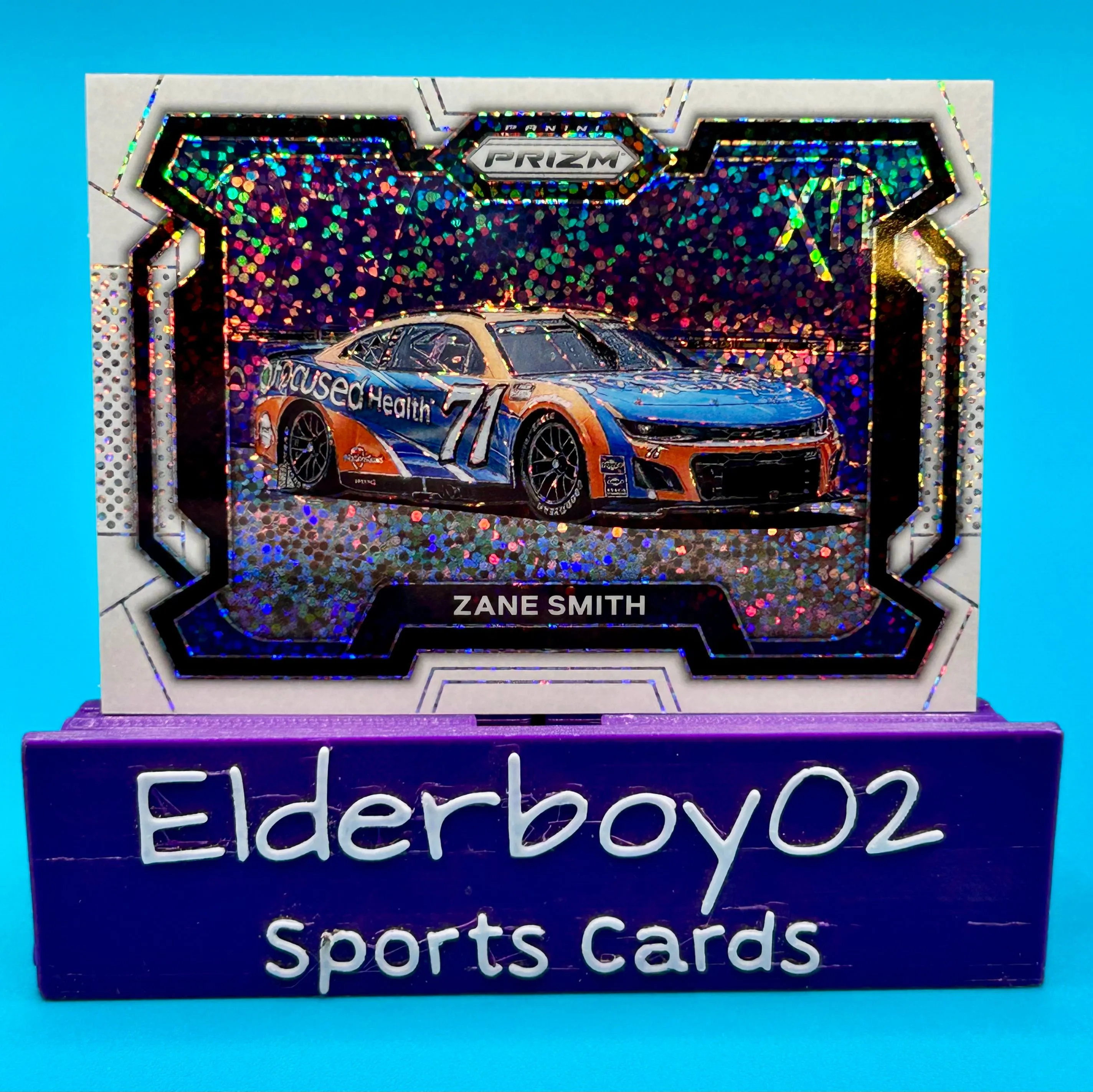 Product image for Zane Smith Car White Sparkle Exclusive 2024 Panini Prizm Racing Nascar