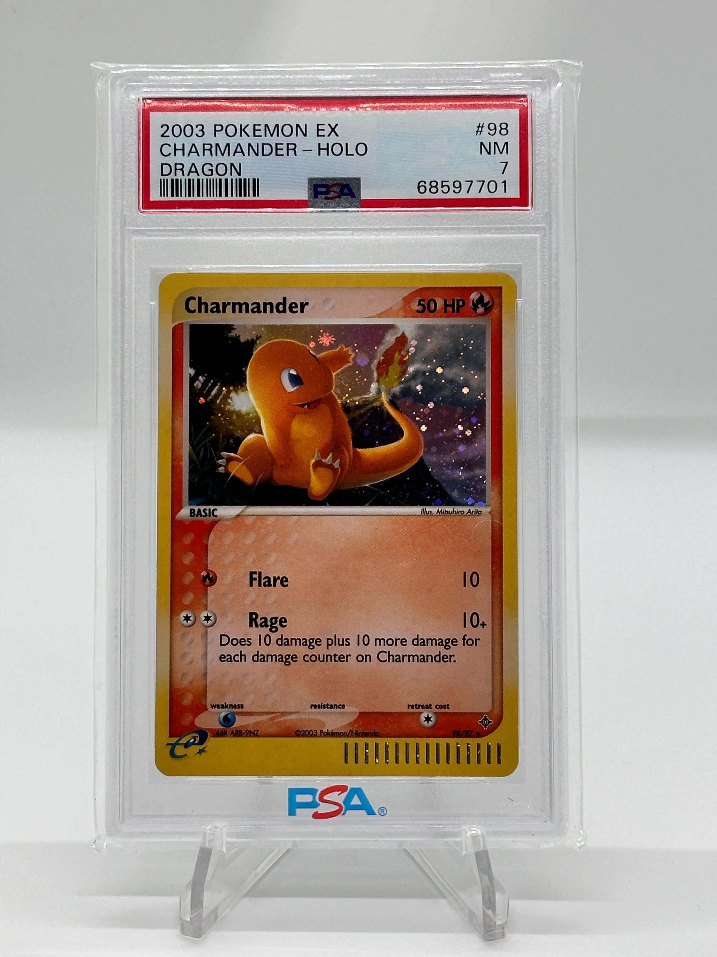Product image for Charmander Holo EX Dragon PSA 7