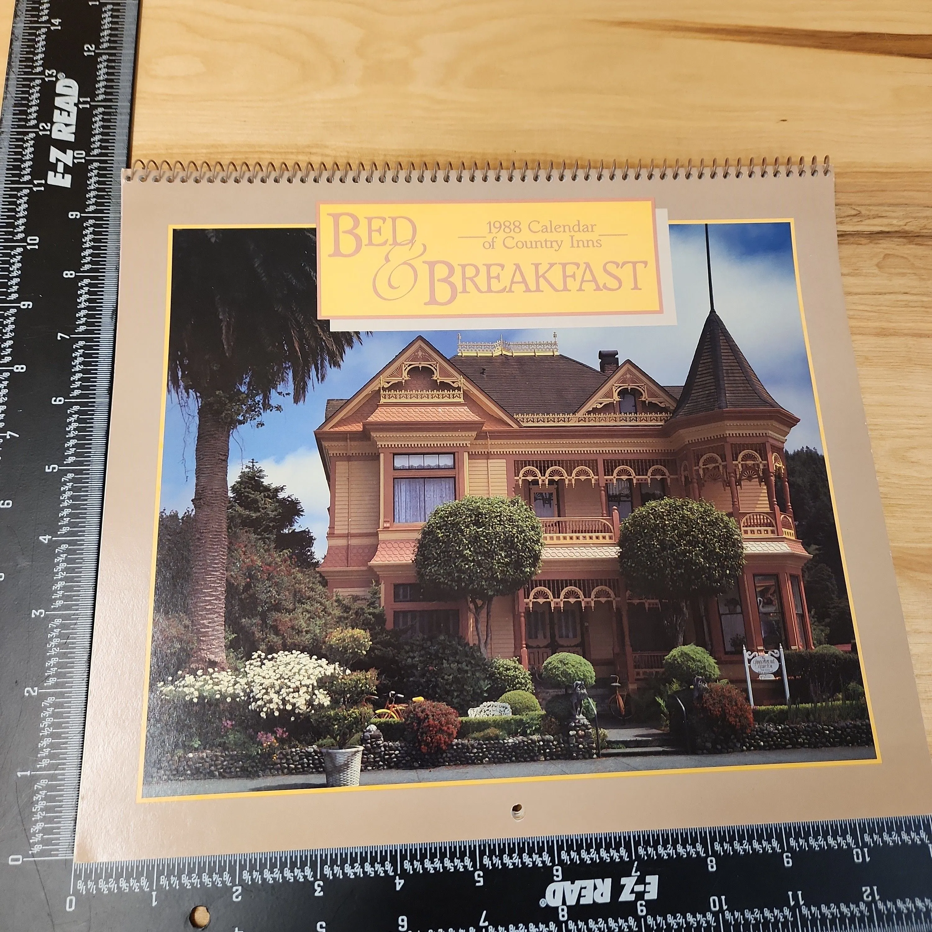 Product image for Bed & Breakfast Art Calendar 1988 Vintage