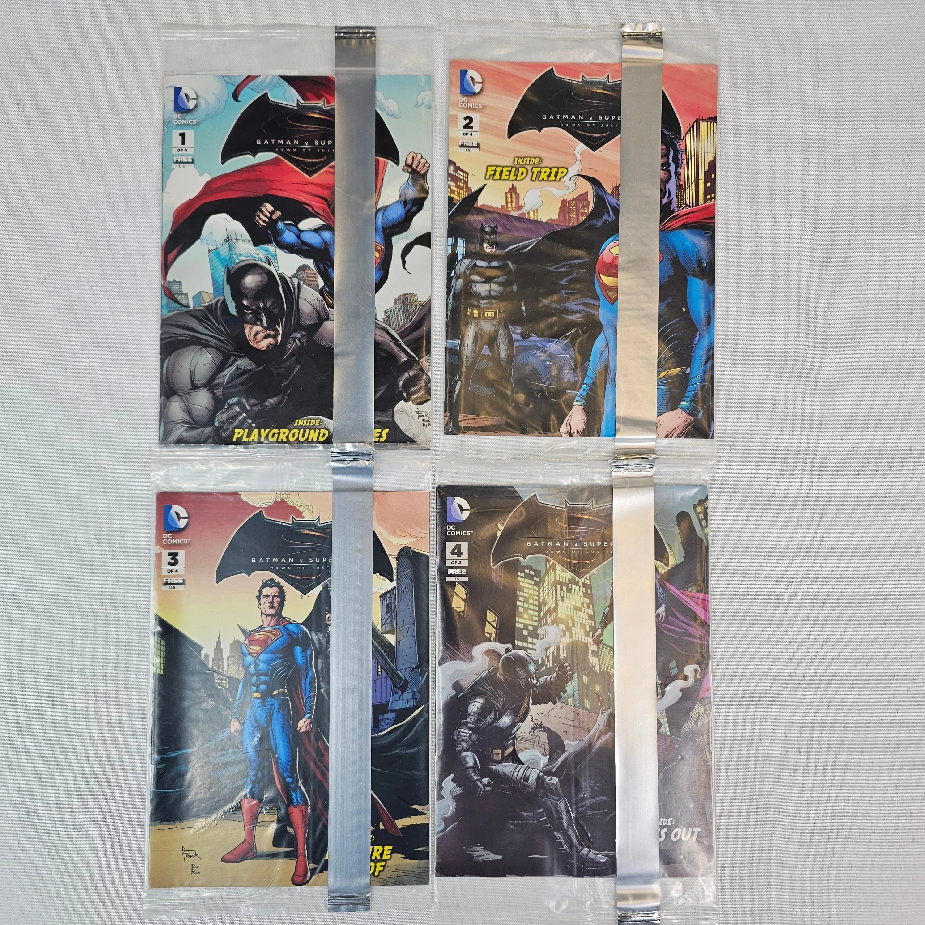 Product image for 2016 General Mills DC Comics Superman v. Batman 1-4