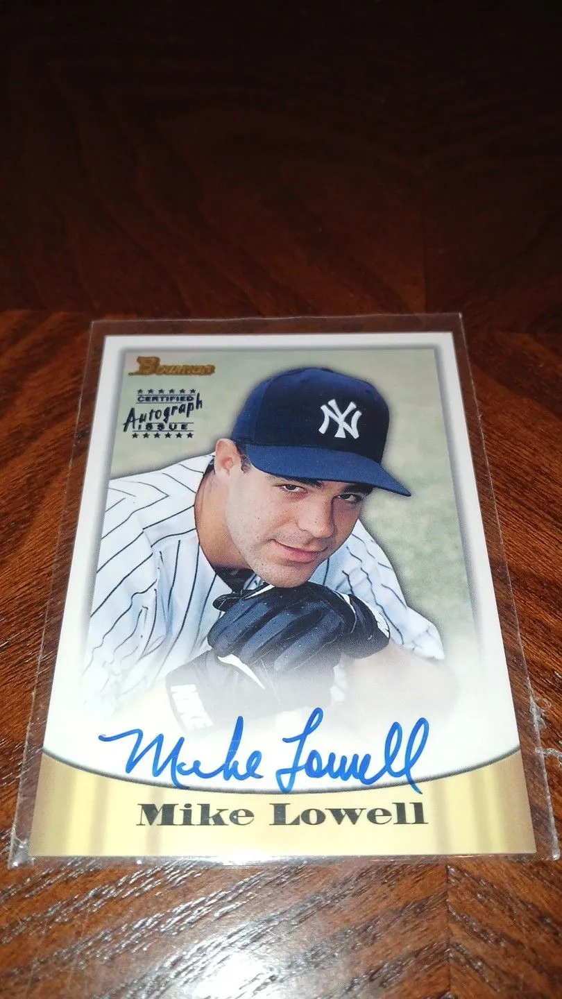 Product image for 1998 Bowman Baseball Mike Lowell Bowman Certified Autograph Issue YANKEES 