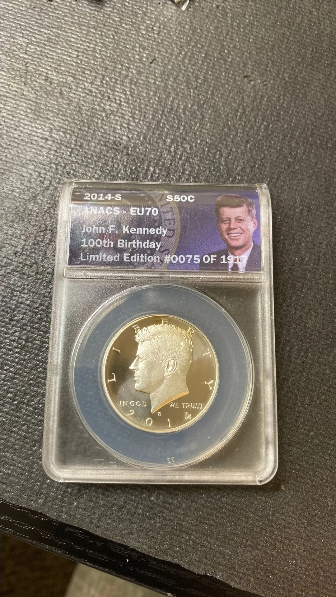 Product image for 2014-S EU70 silver Kennedy