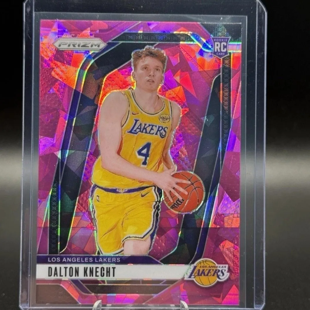 Product image for 2024-25 Prizm Dalton Knecht Rookie Pink Ice SP #238 (RC)