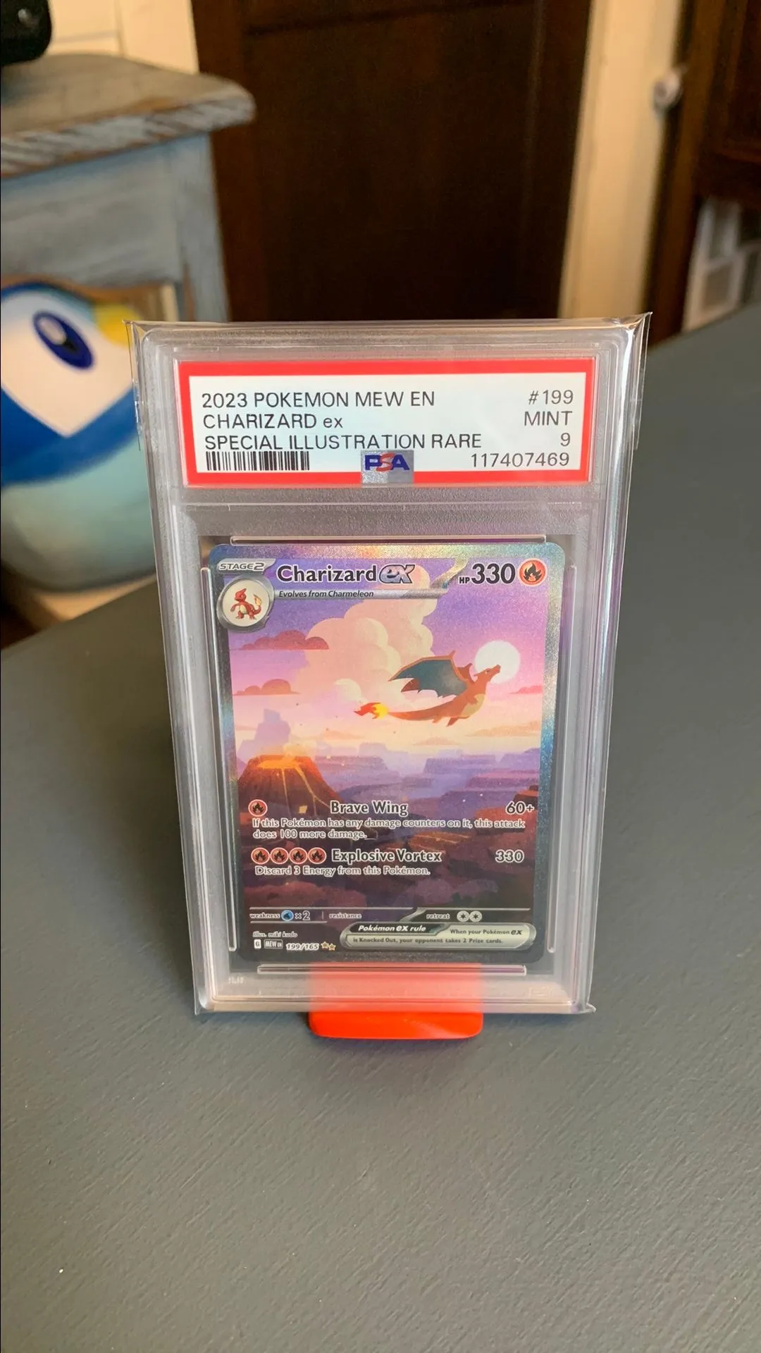 Product image for PSA 9 Charizard EX 151 SIR #199