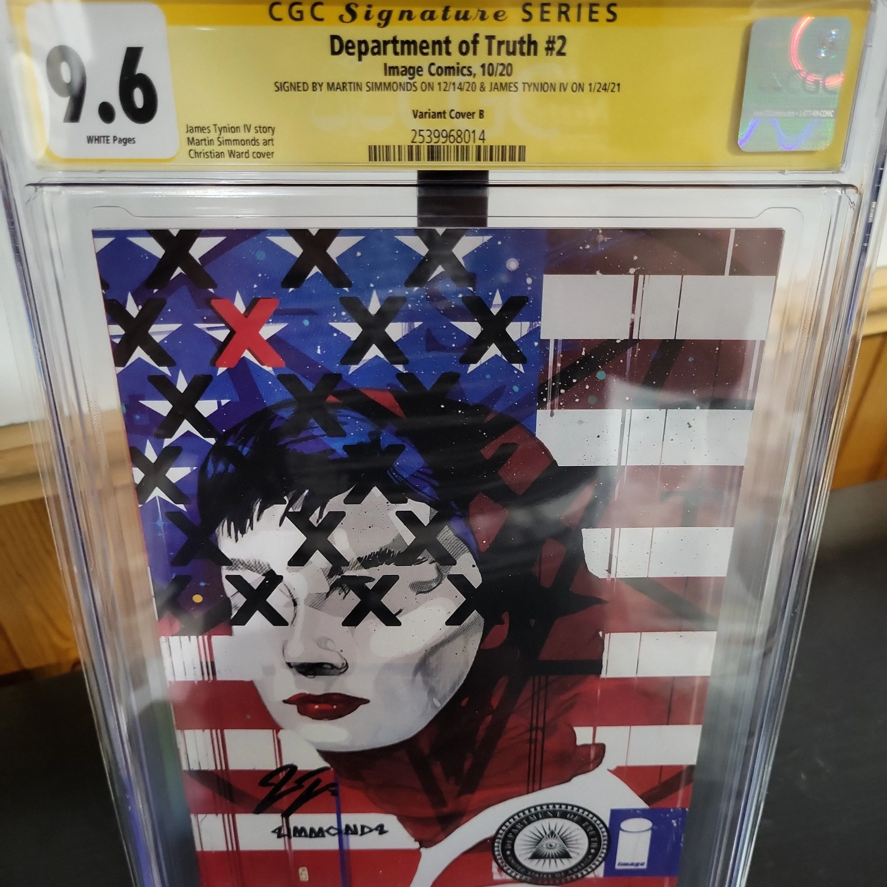 Product image for Department of Truth 2 Variant Cover B CGC 9.6 2020
