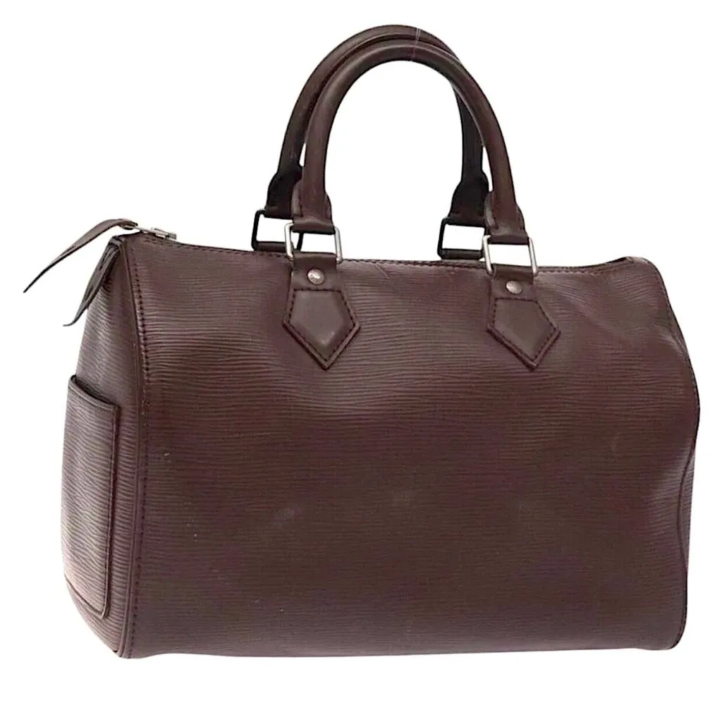 Product image for LOUIS VUITTON Espresso Brown Epi Speedy 25 Top Handle Boston Bag