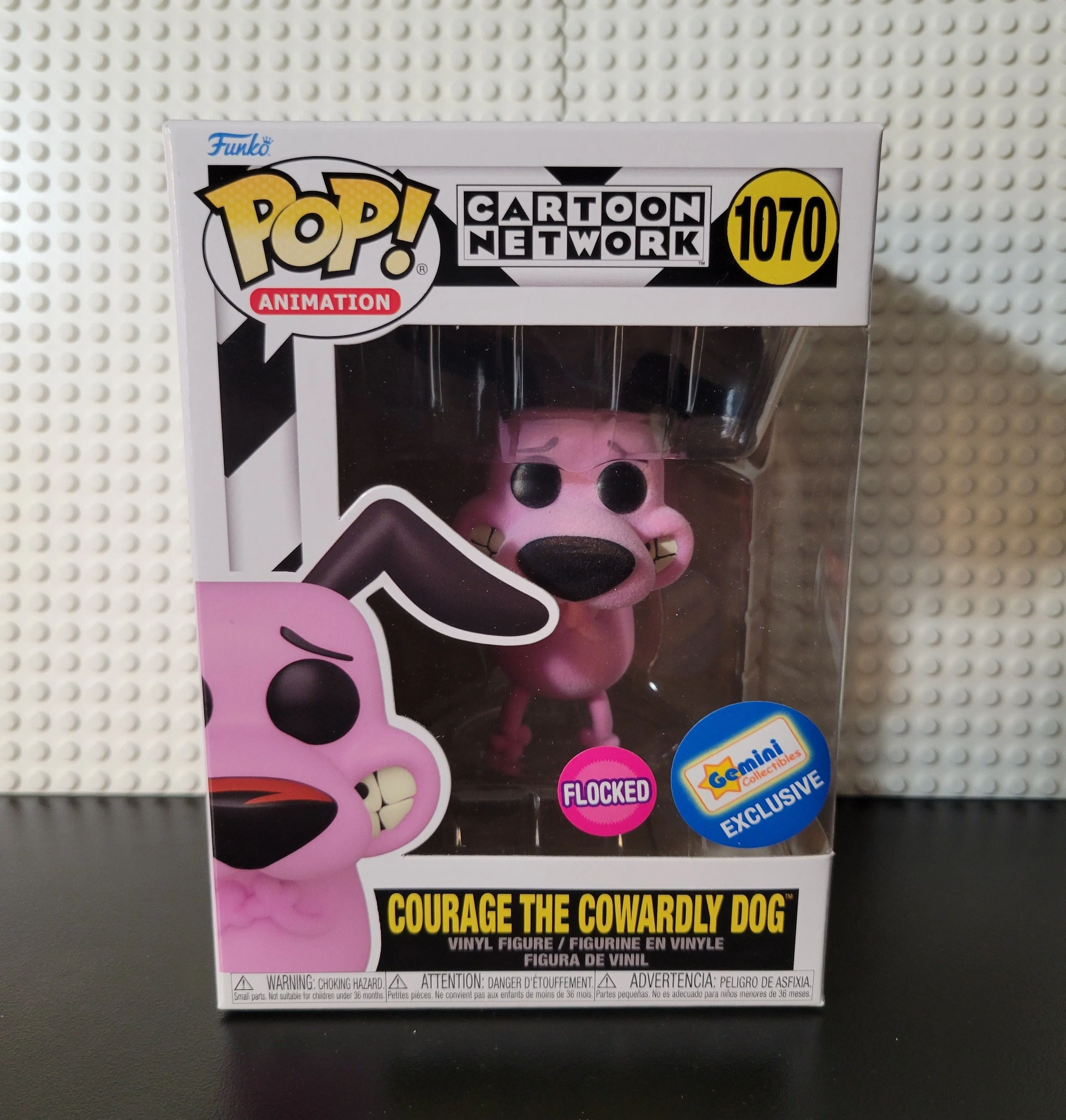 Product image for Funko - CN - Courage The Cowardly Dog Flocked #1070