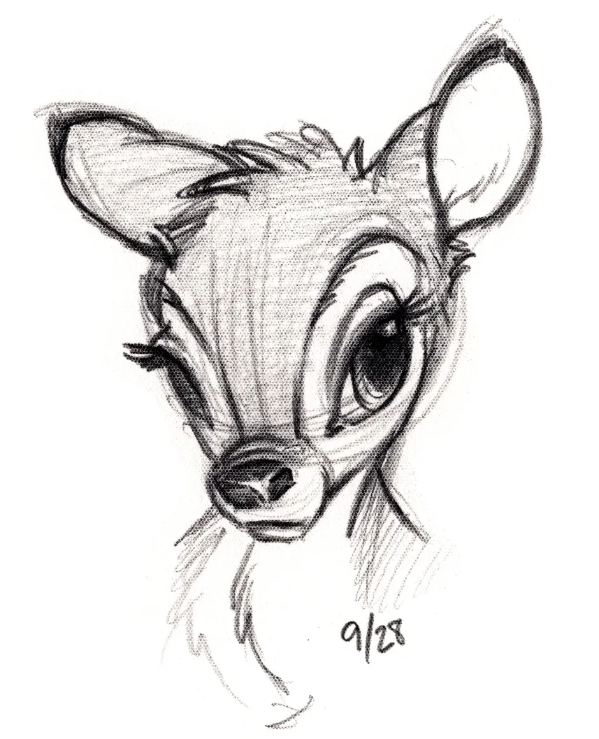 Product image for Bambi Sketchbook Prints Set of 2 signed by the artist