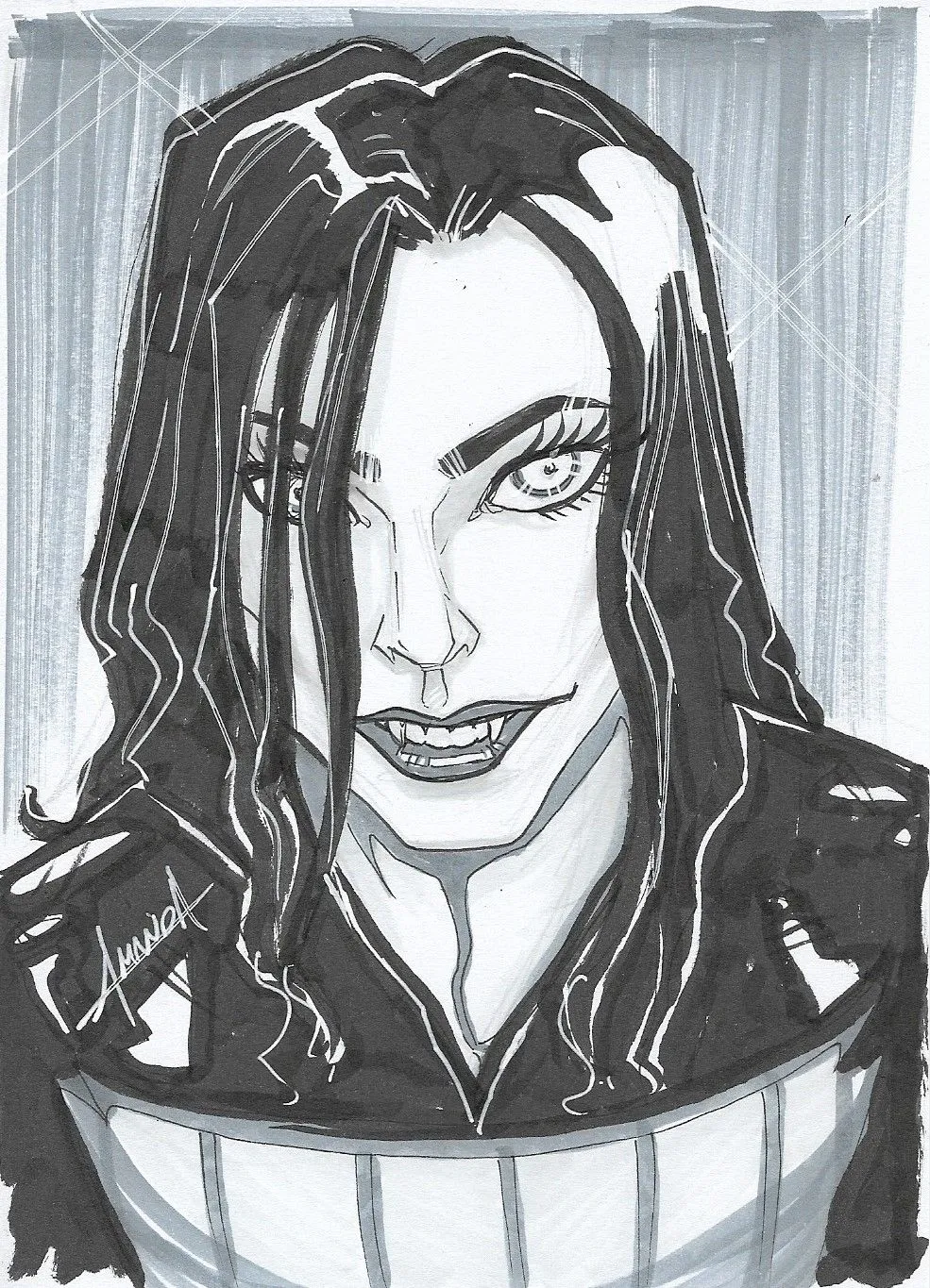 Product image for 5x7 Black and White Commission