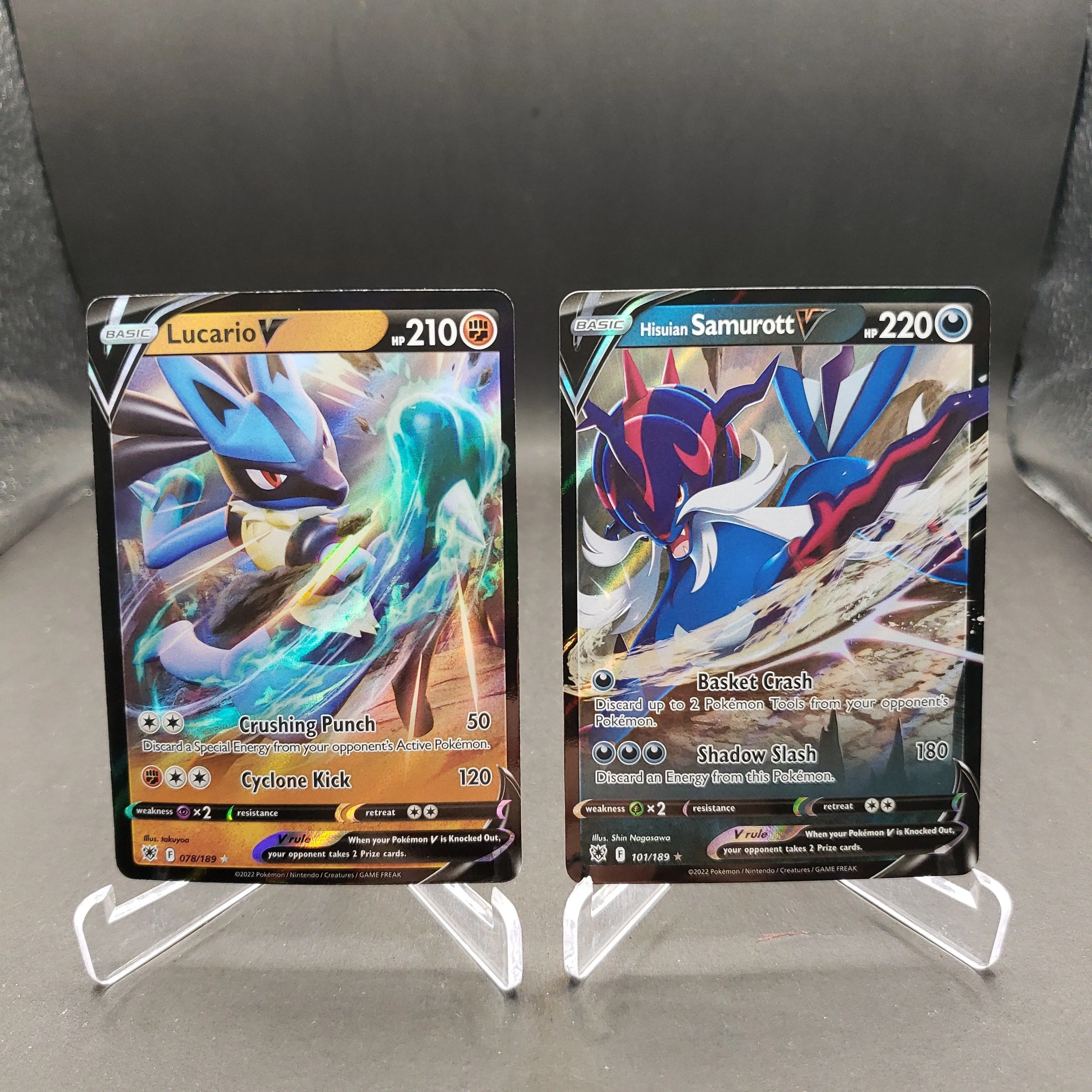 Product image for Lucario V Hessian Samurott Lot Of 2(Pokémon)