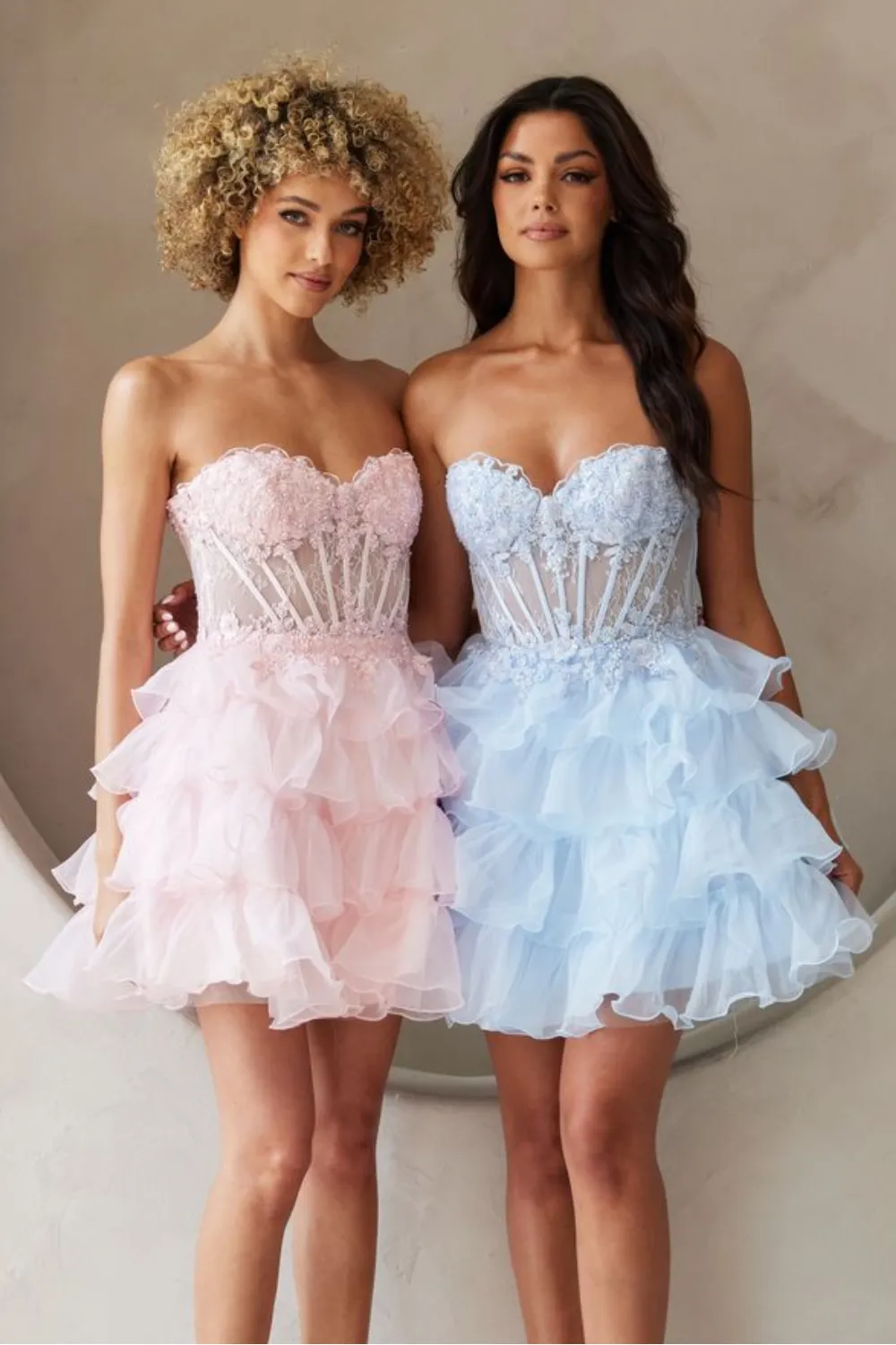 formal baby doll dress La Femme 31570 Prom Dress - Light-Periwinkle