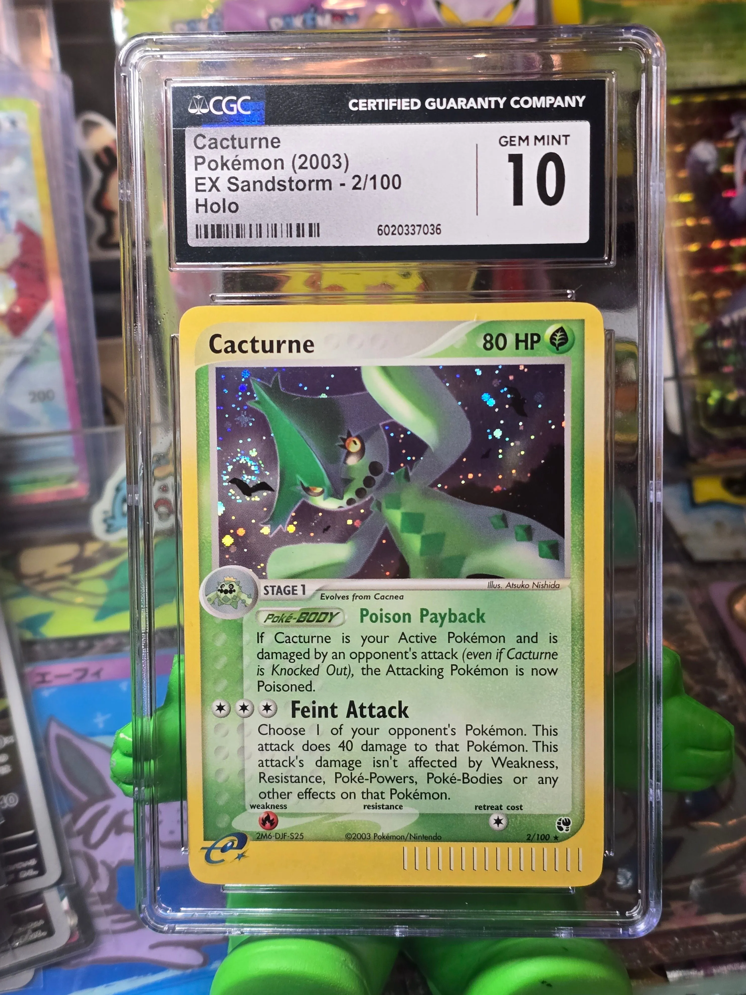 Product image for CGC 10 Cacturne Holo - Ex Sandstorm