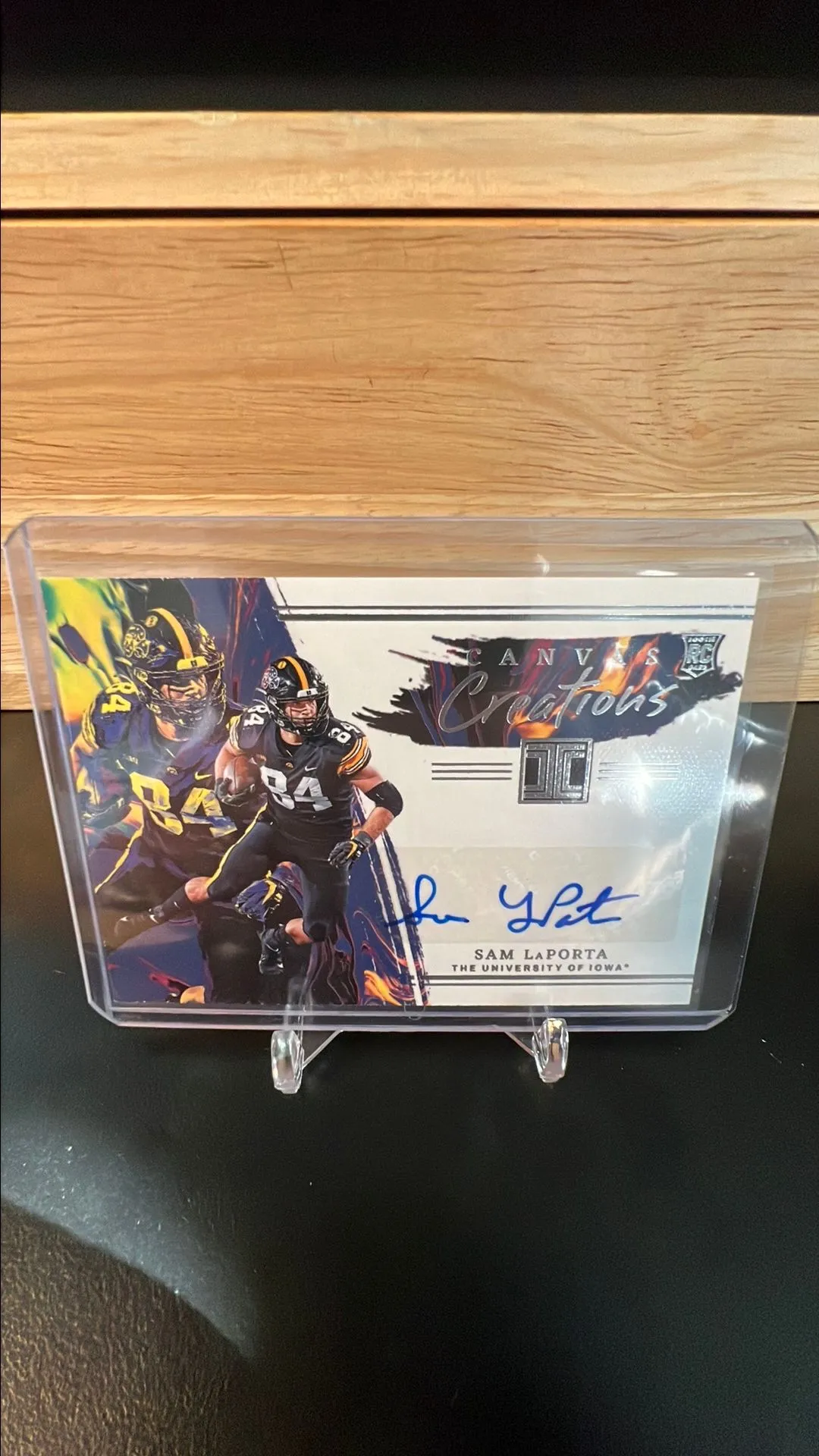 Product image for 2023 Sam LaPorta Chronicles Impeccable Draft Picks Canvas Creations Auto