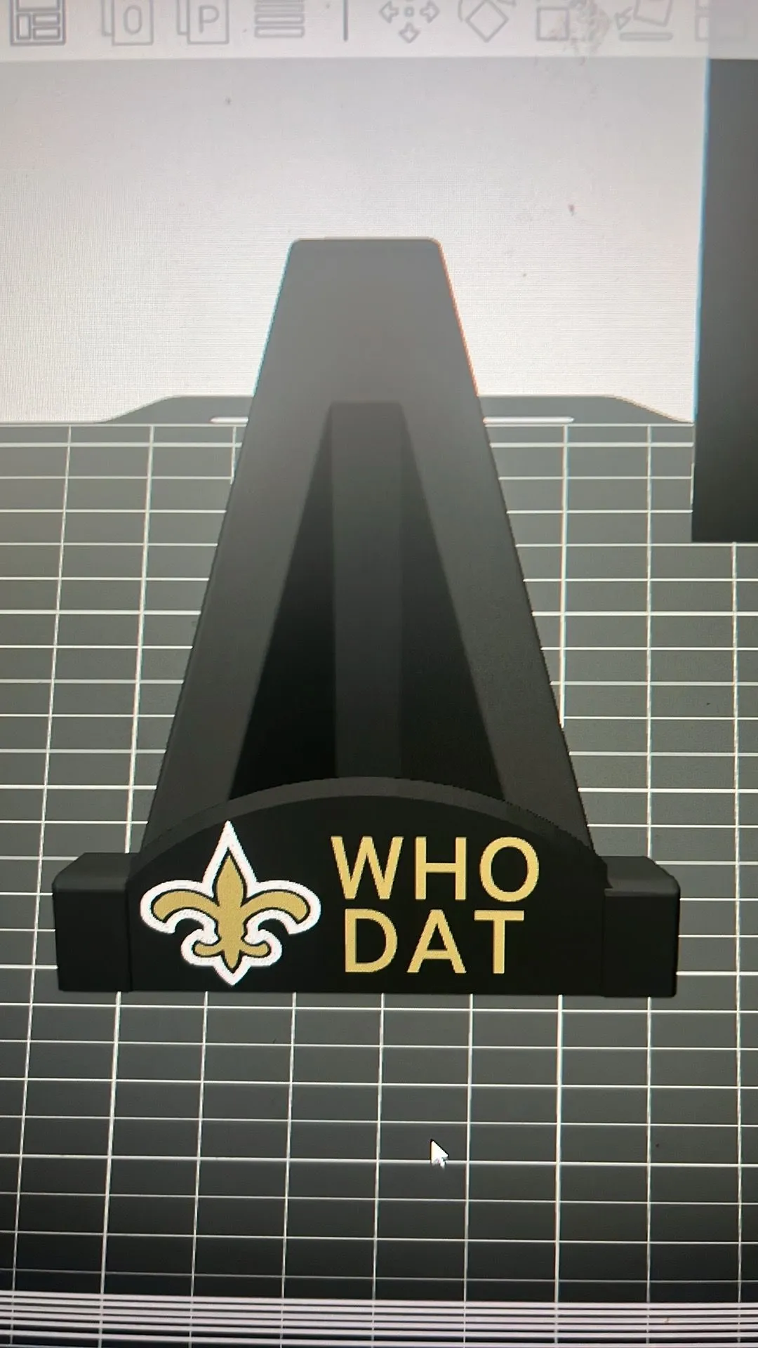 Product image for 3D printed New Orleans Saints Who Dat stand