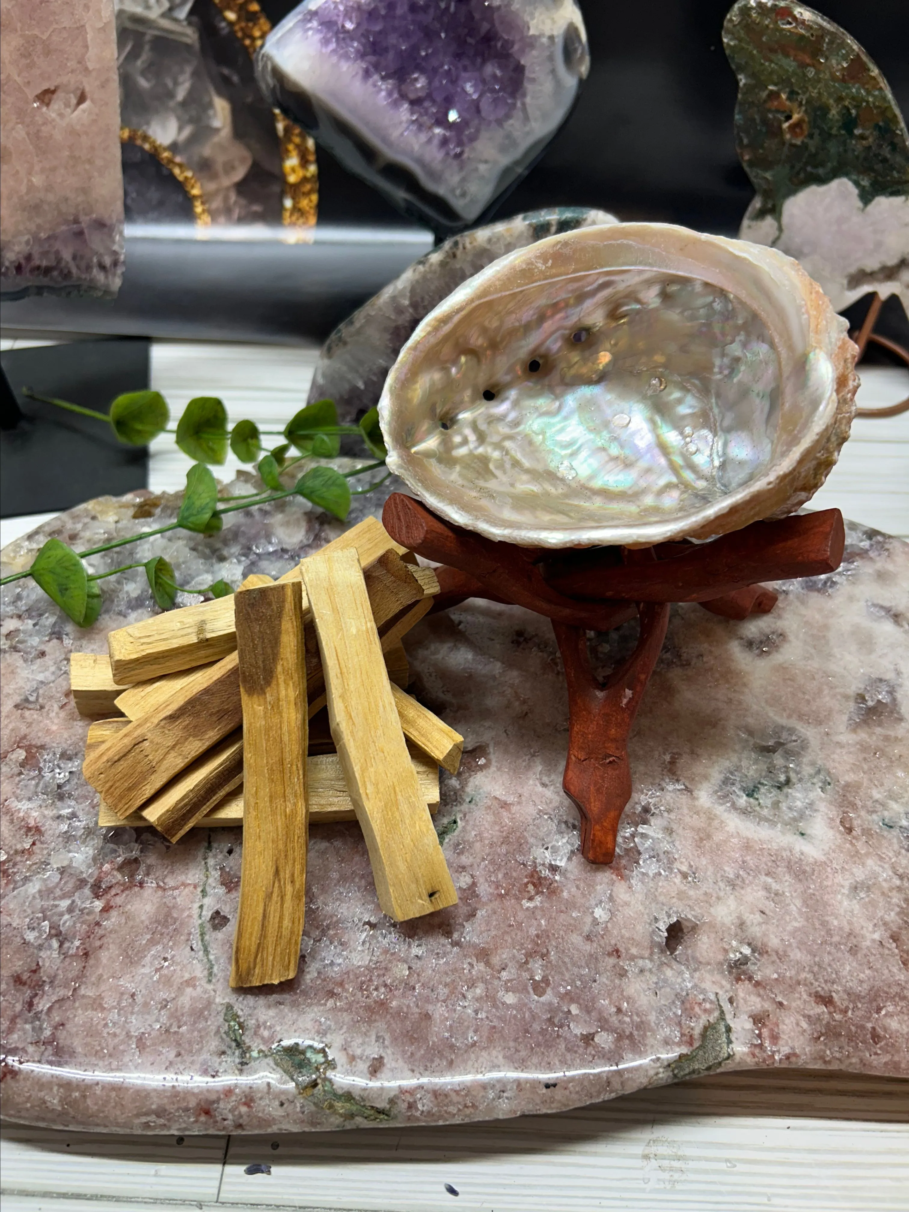 Product image for Palo Santo & Abalone Shell bundle