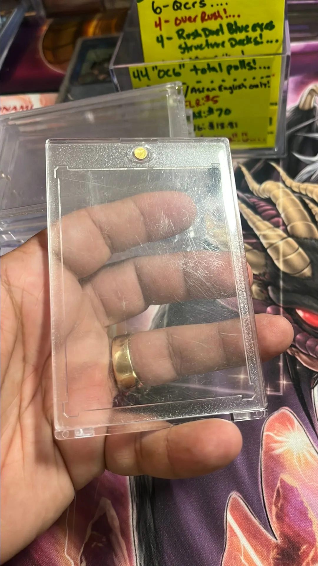 Product image for "Used" Ultra pro "single" card protector! (1$ off)