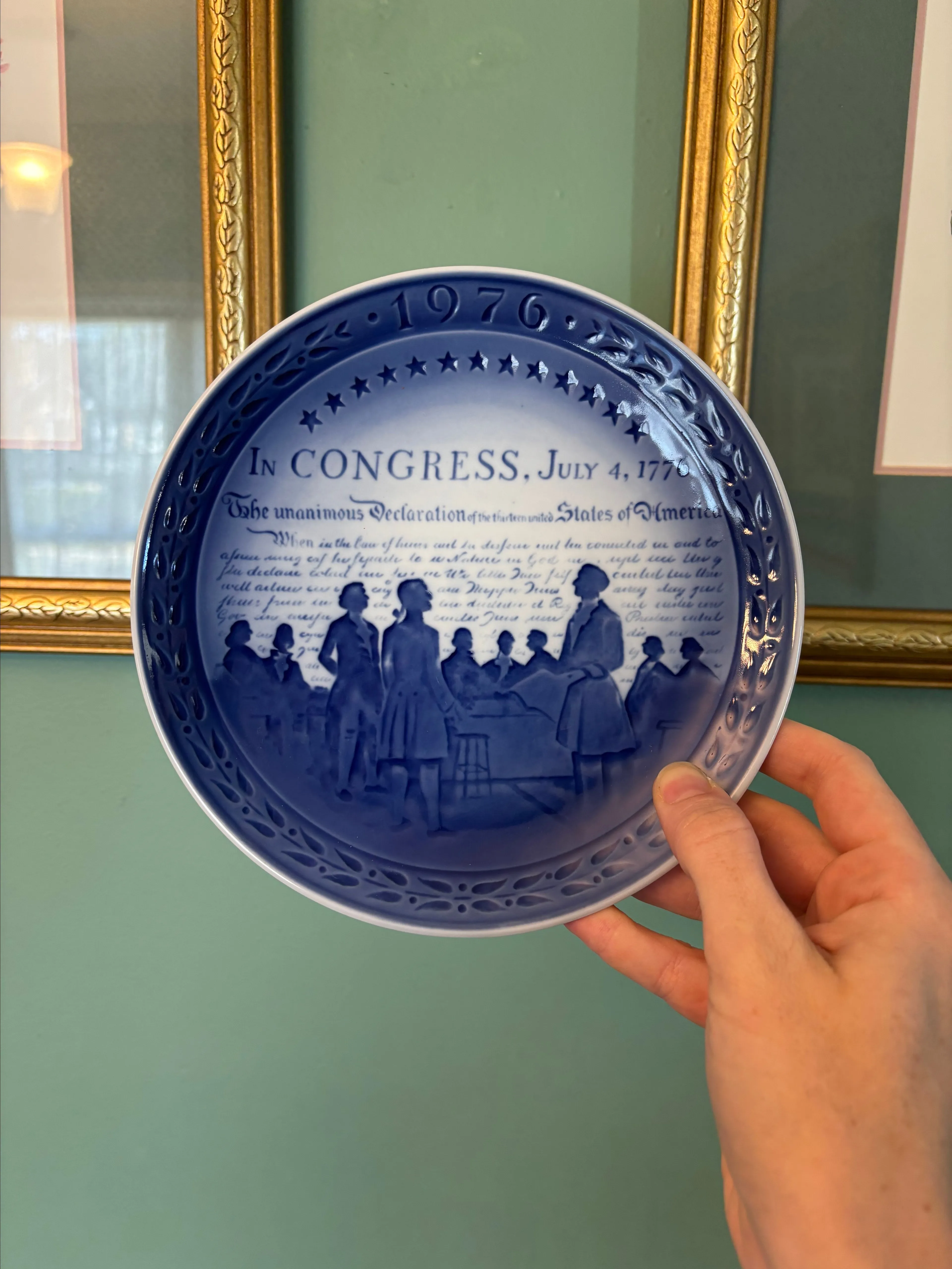 Product image for Copenhagen Porcelain US Bicentenary Wall Plate