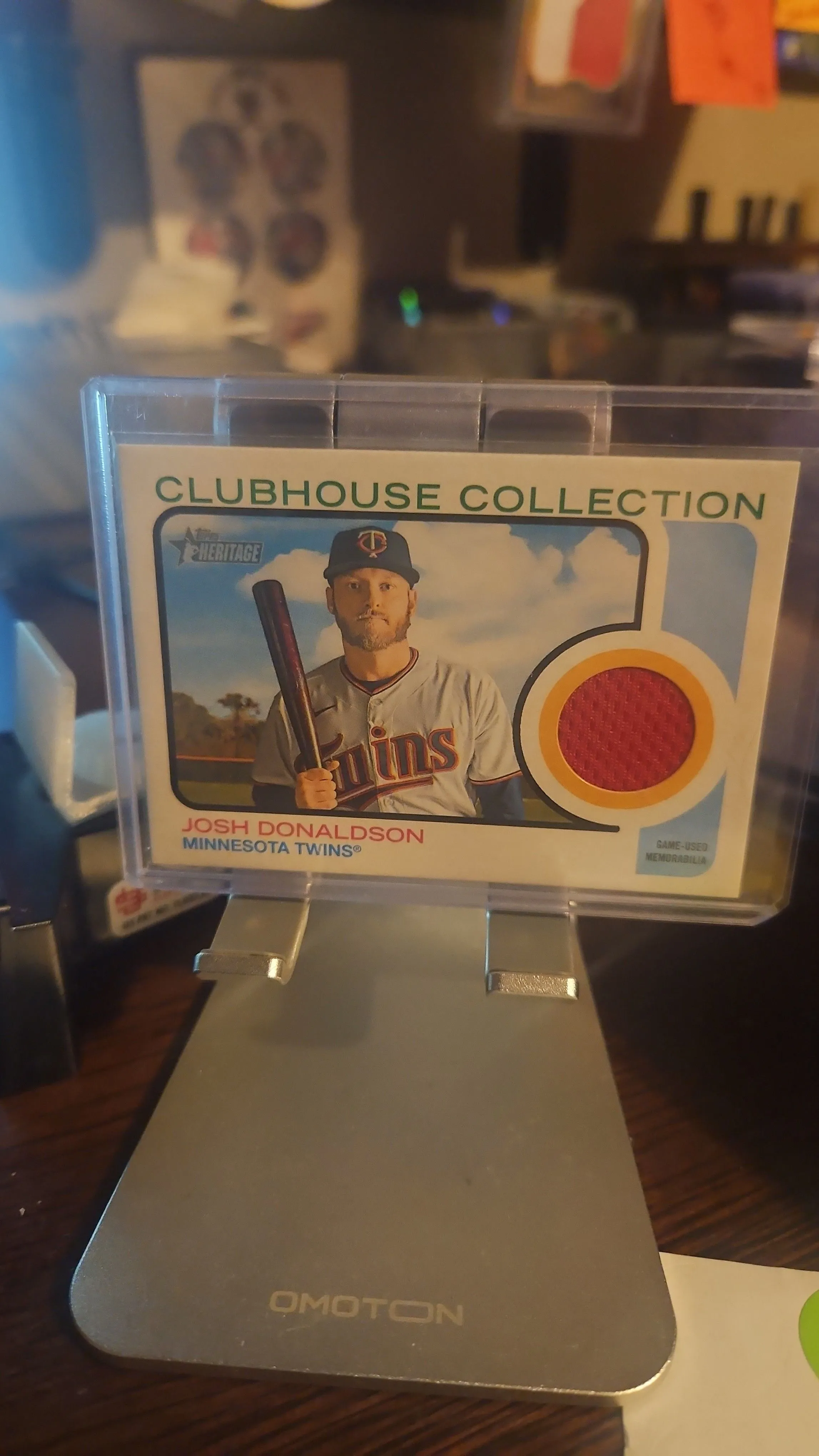 Product image for Josh Donaldson Patch...2022 Topps Heritage Clubhouse Collection...Twins