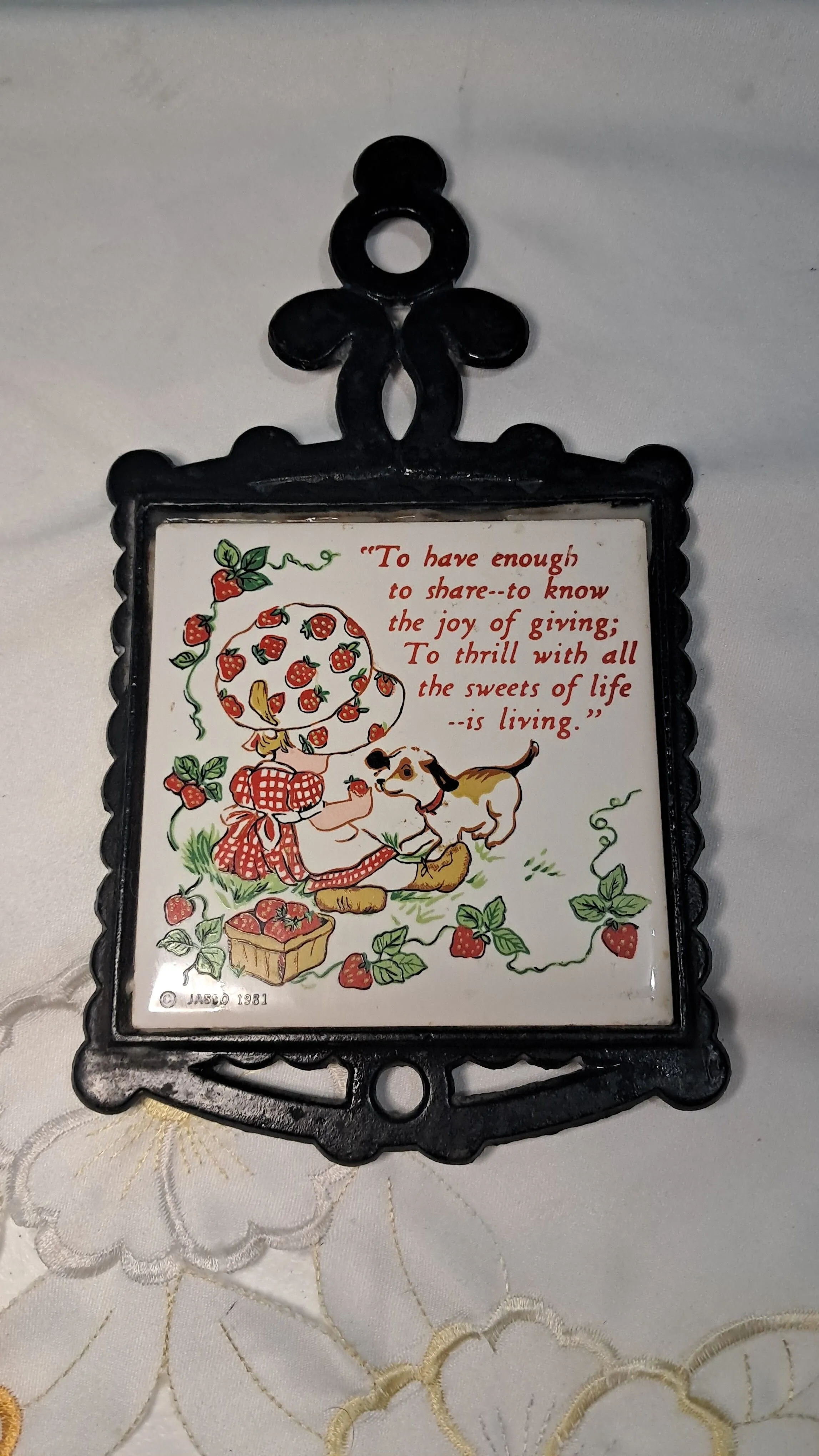 Product image for #50. Jasco 1981 Strawberry Trivet