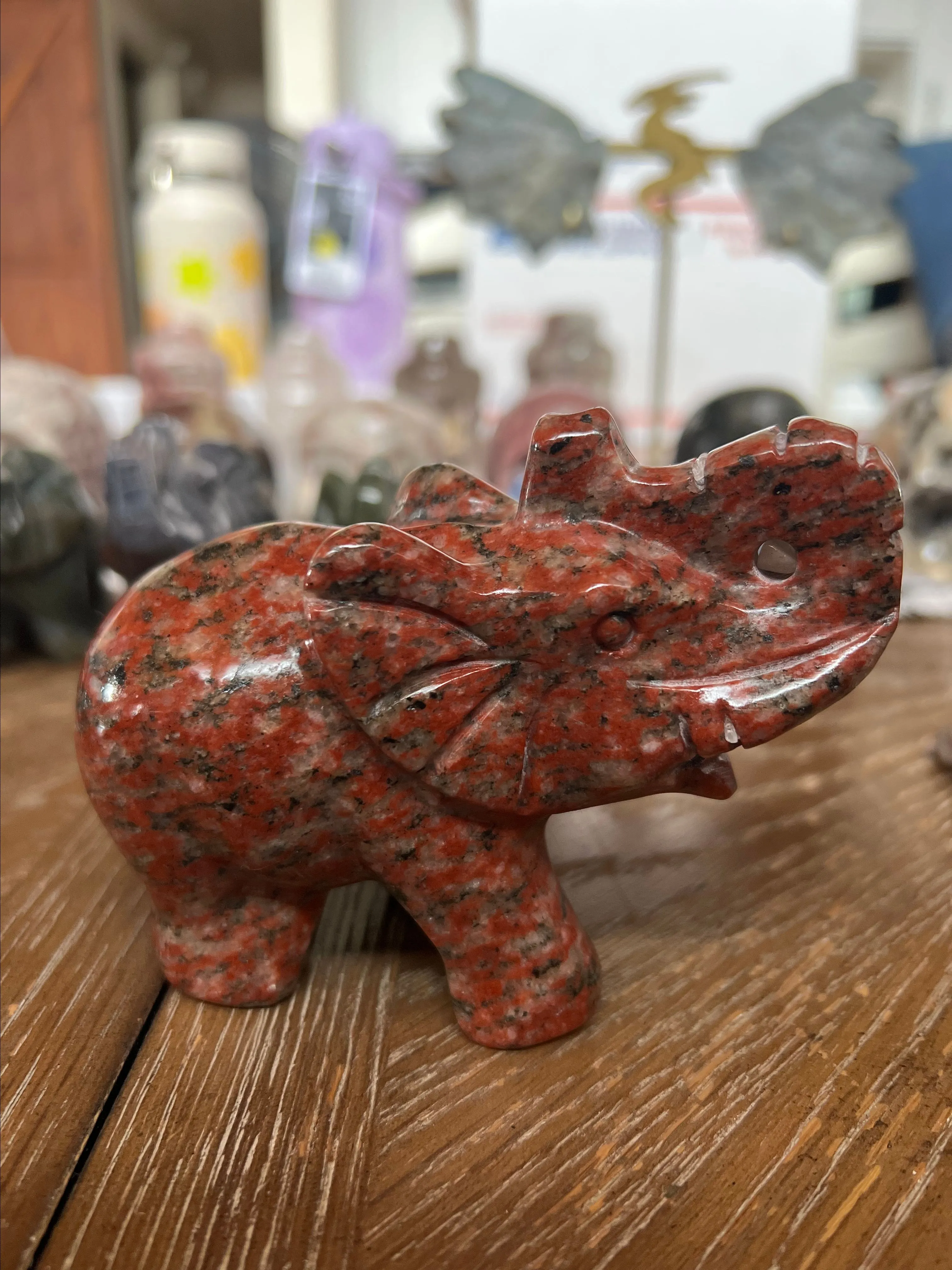 Product image for Red Jasper Elephant