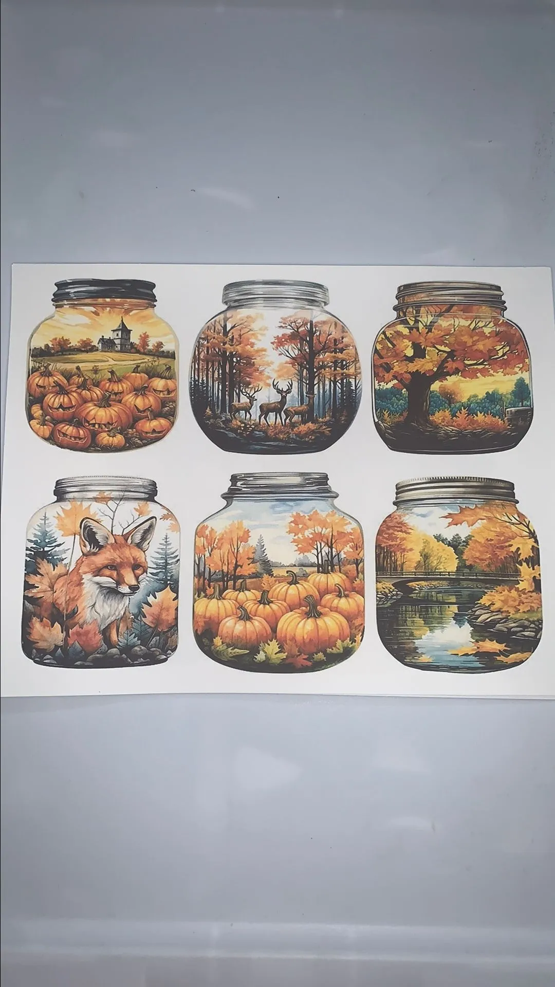 Product image for Fall Mason Jar Printable #4