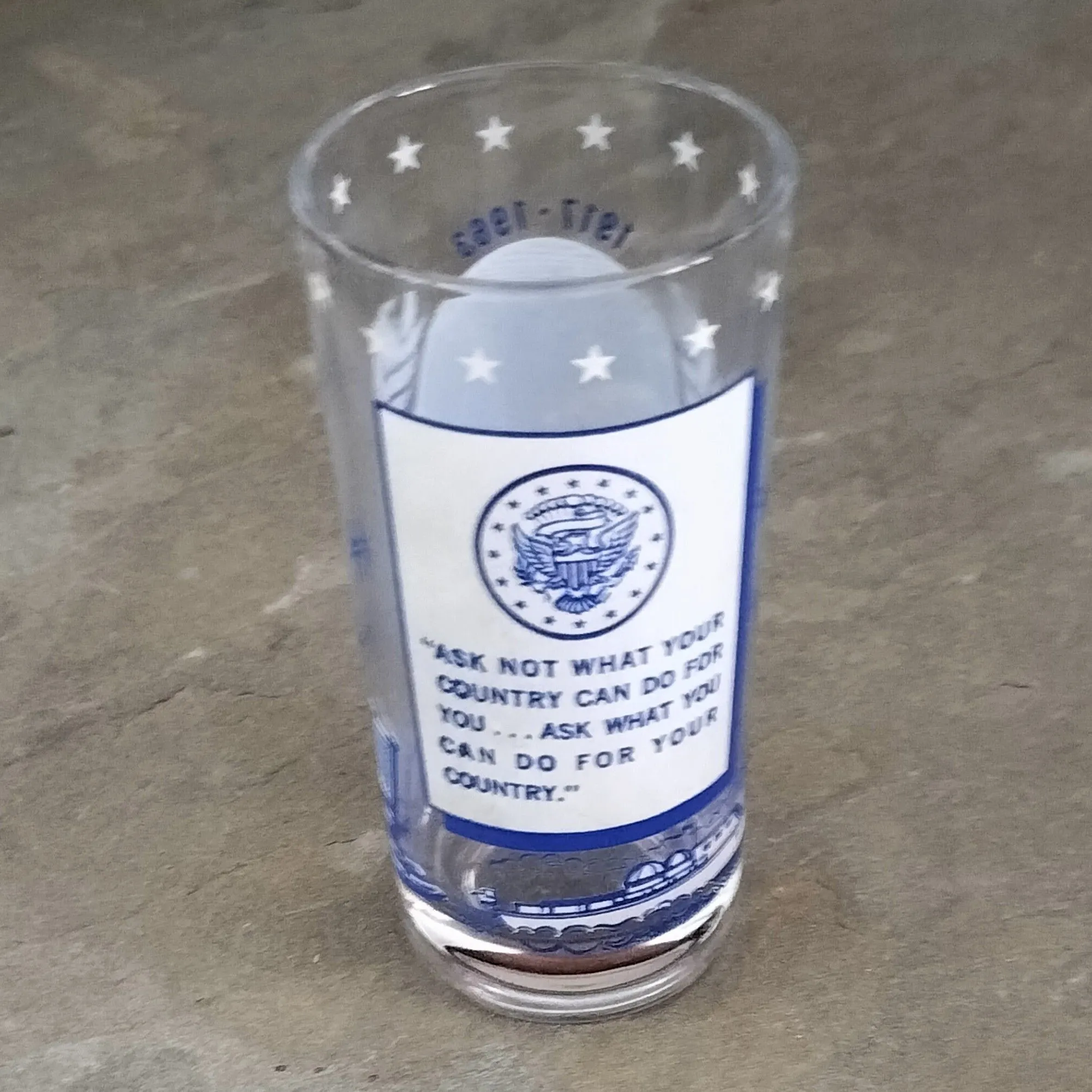 Product image for JFK memorial commemorative  Glass