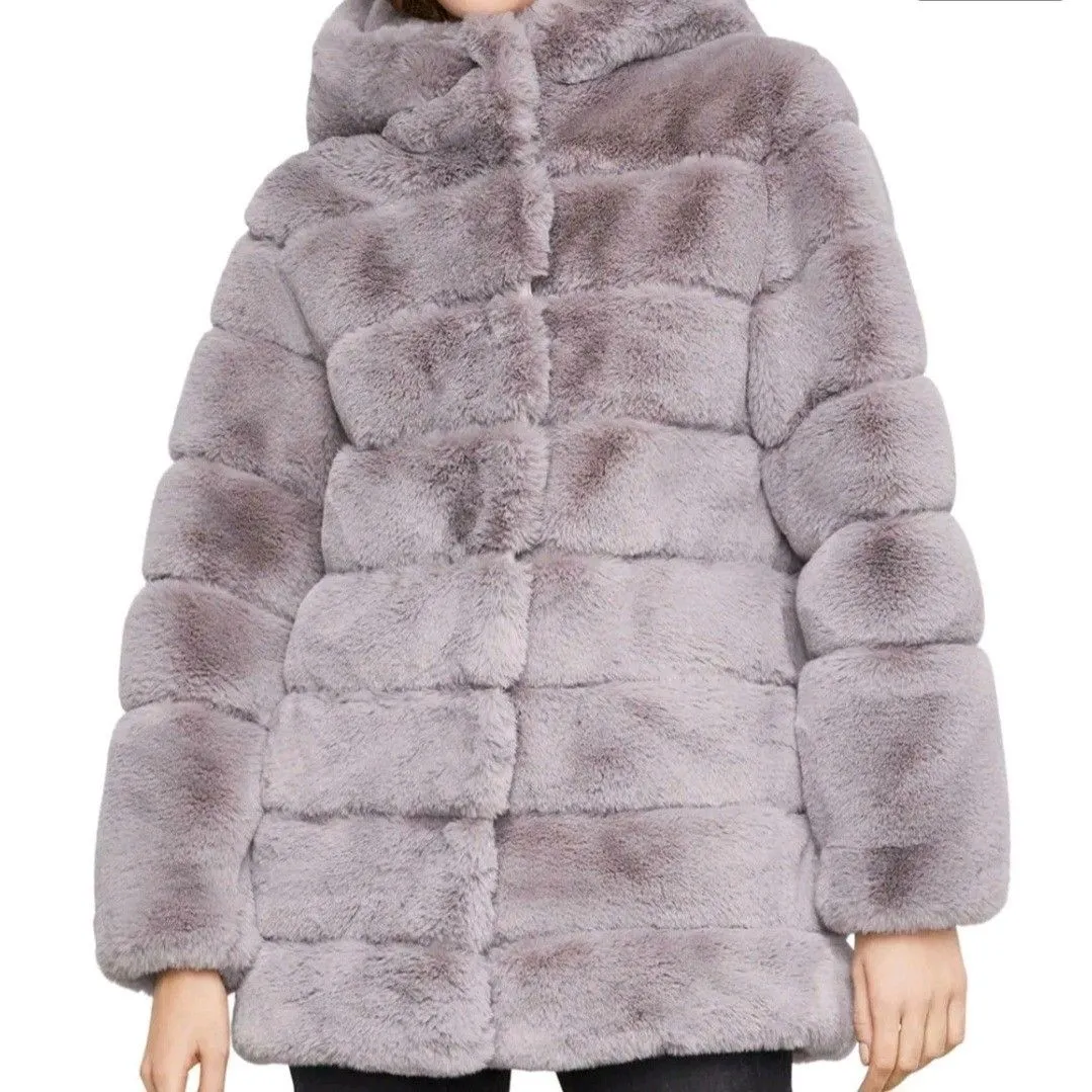 Product image for BCBG Maxazria faux fur jacket sz L