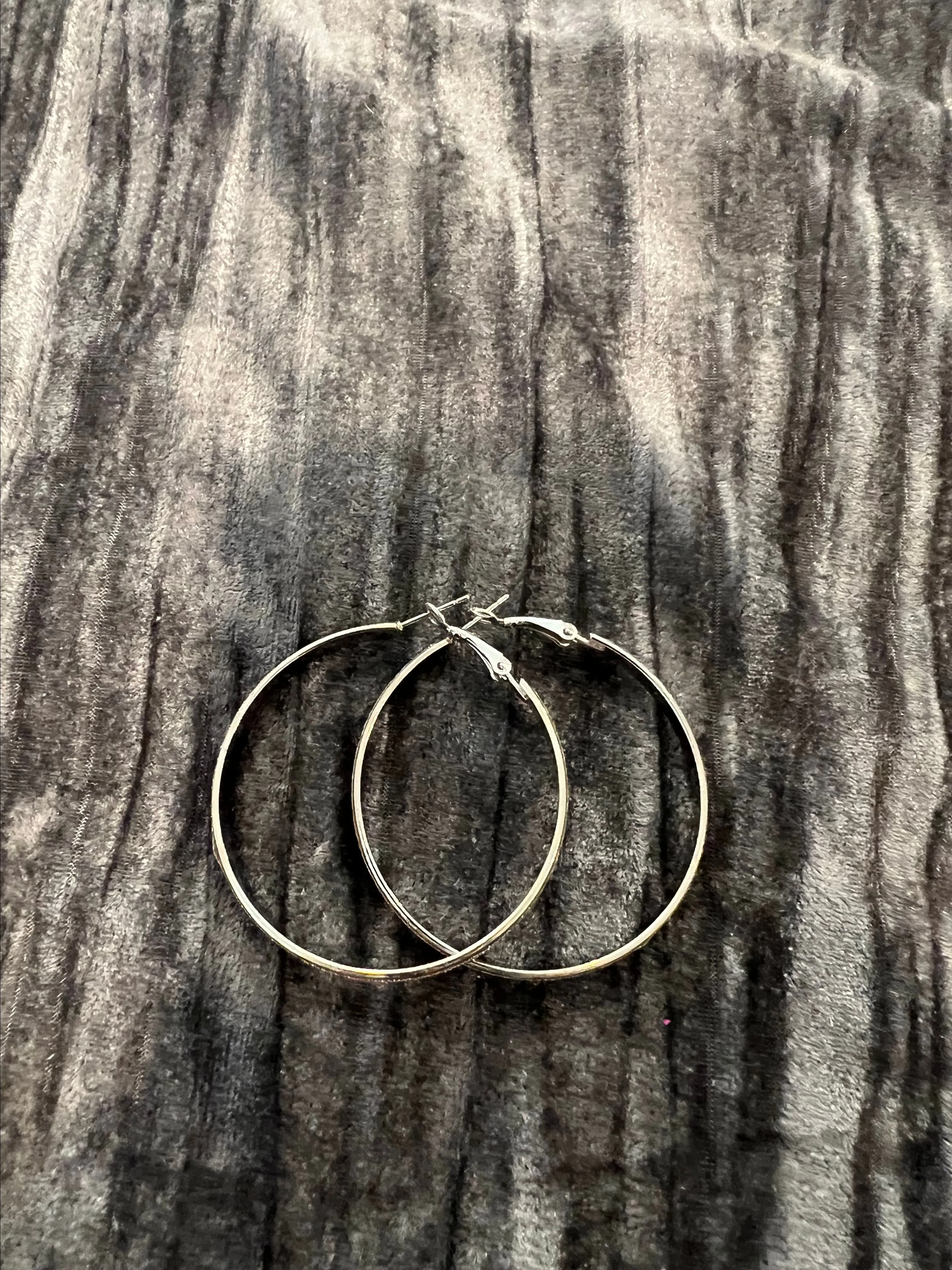 Product image for Elegant Silver Hoop Earrings