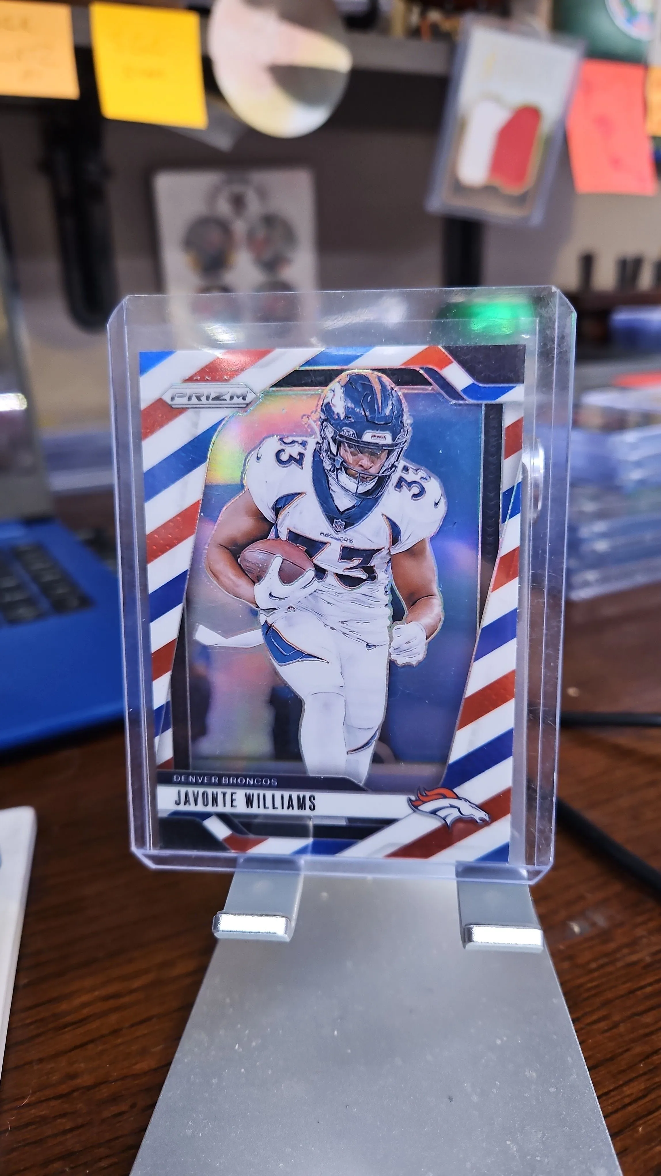 Product image for Javonte Williams 2024 Prizm Red White and Blue...Broncos 