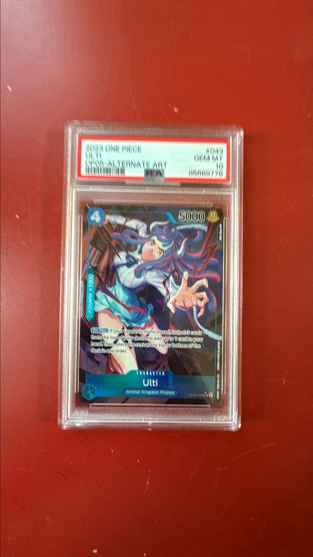Product image for 2023 One Piece Awakening Of The New Era Ulti Op05-Alternate Art PSA GEM MT 10