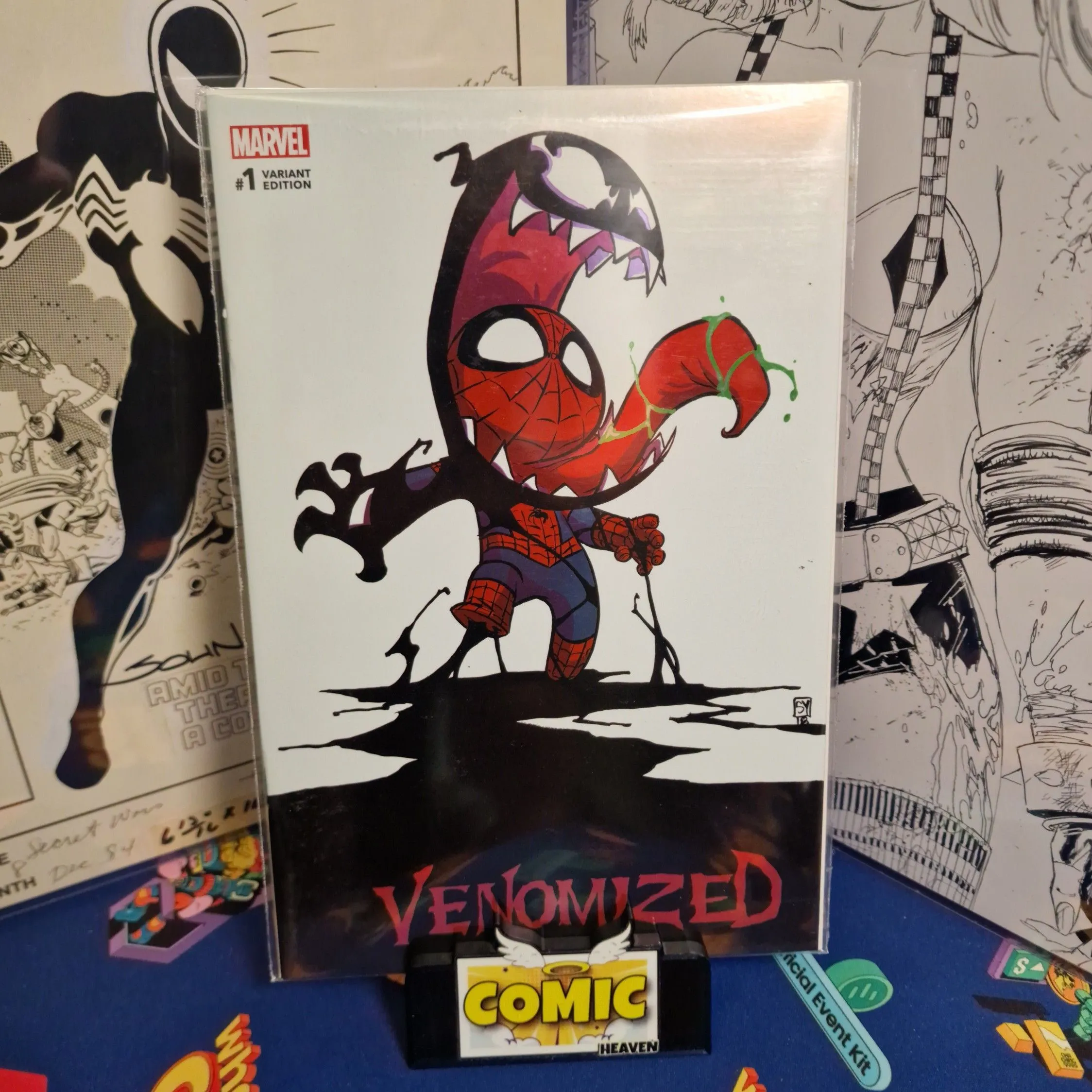 Product image for 00. Venomized #1 Skottie Young Mexican Foil Exclusive LTD 1000 🔥 Venom Spider-Man 
