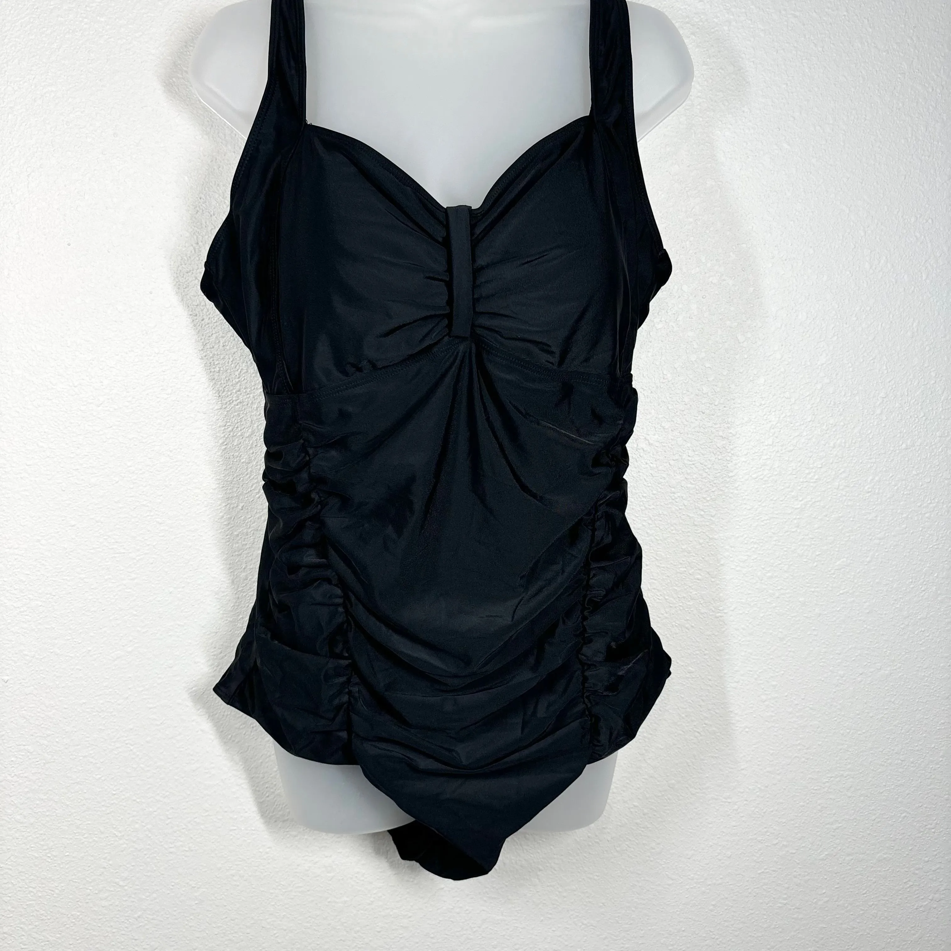 Product image for Daci Black Tummy Control One Piece Size Swimsuit 18W