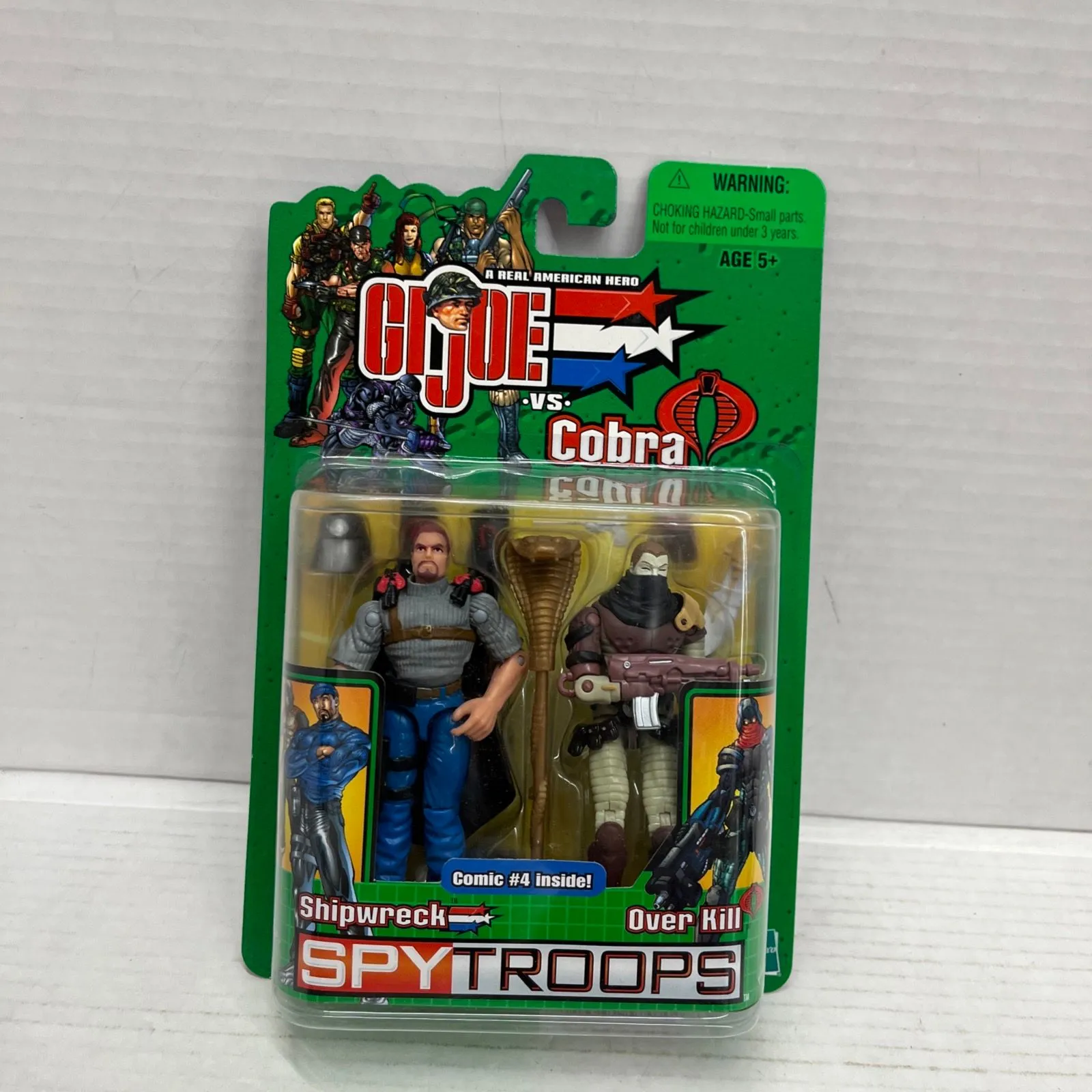 Product image for G.I. Joe vs. Cobra Shipwreck vs Over Kill SPY Troops 2003 Hasbro 3 3/4 in NEW