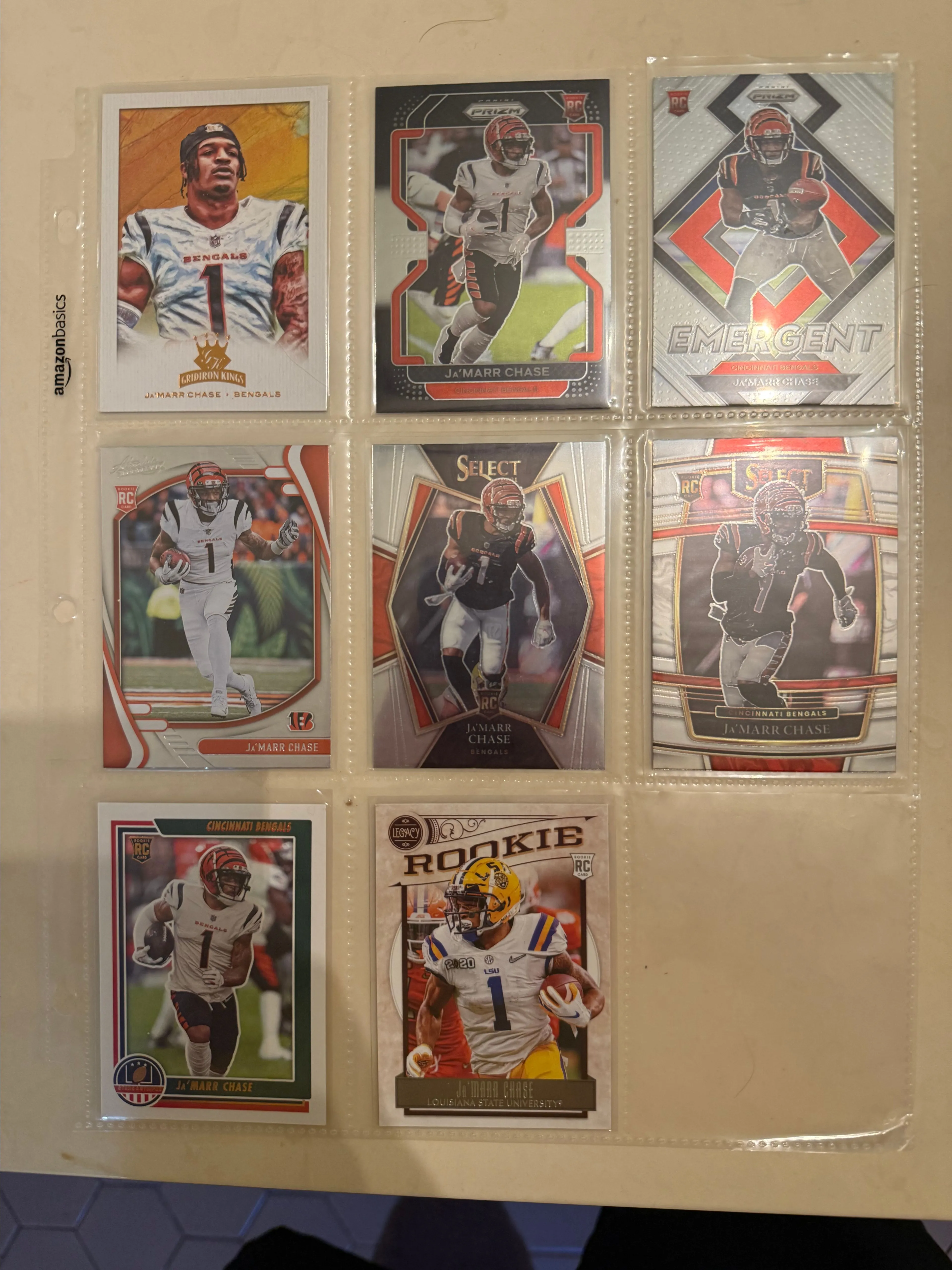Product image for Ja'Marr Chase 8 RC Lot