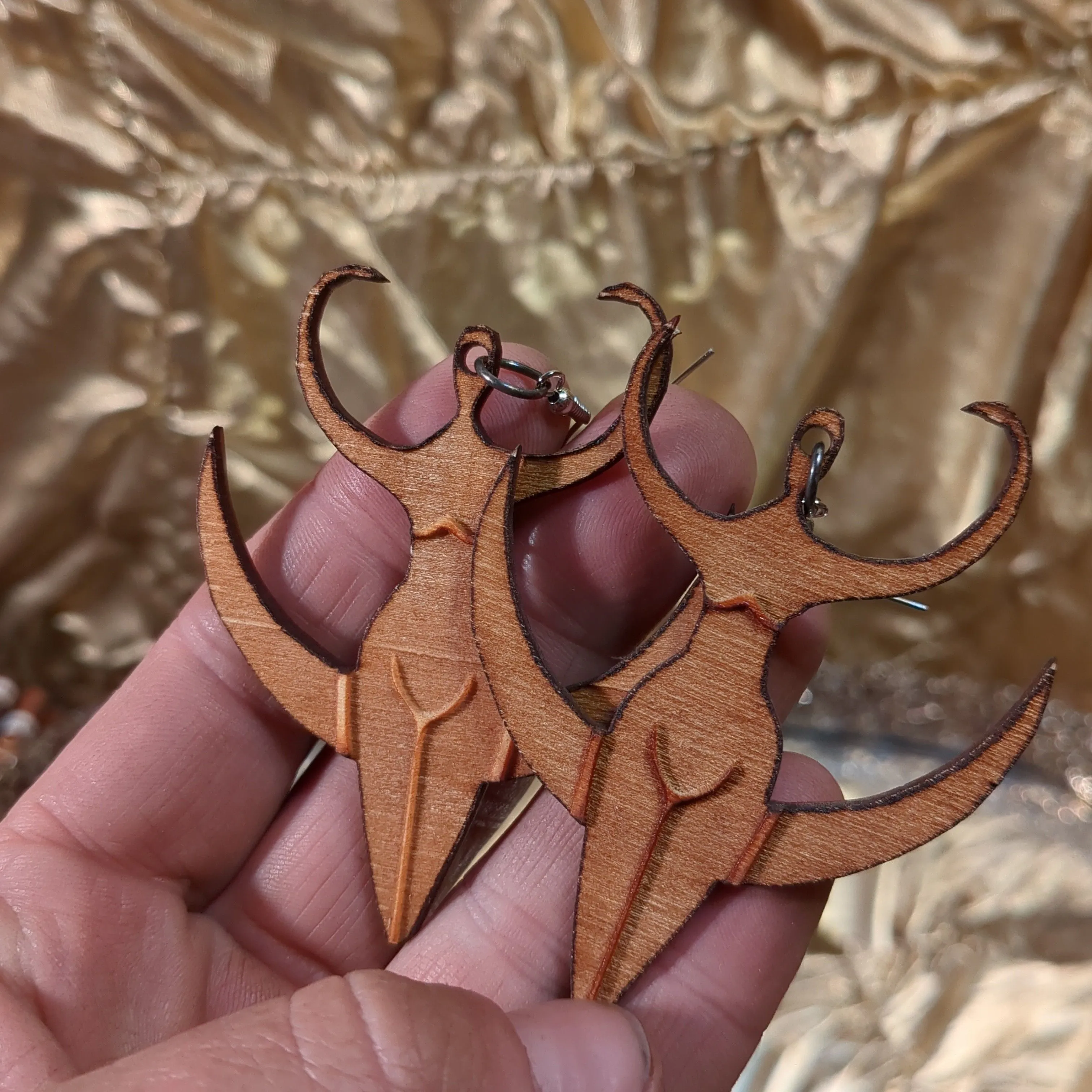 Product image for Moon Goddess wooden earrings
