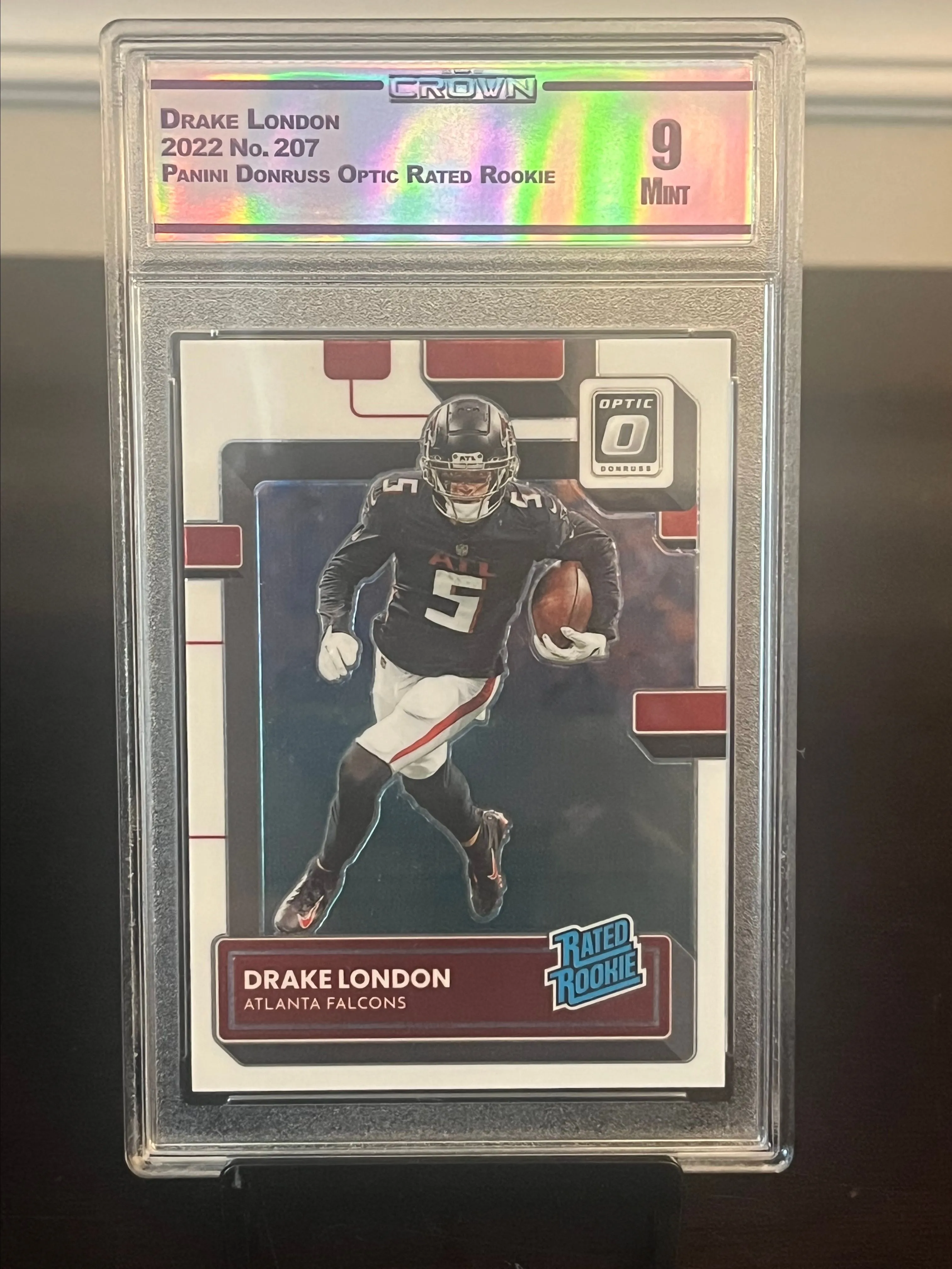 Product image for 2022 Drake London Optic Rated Rookie - Mint 9