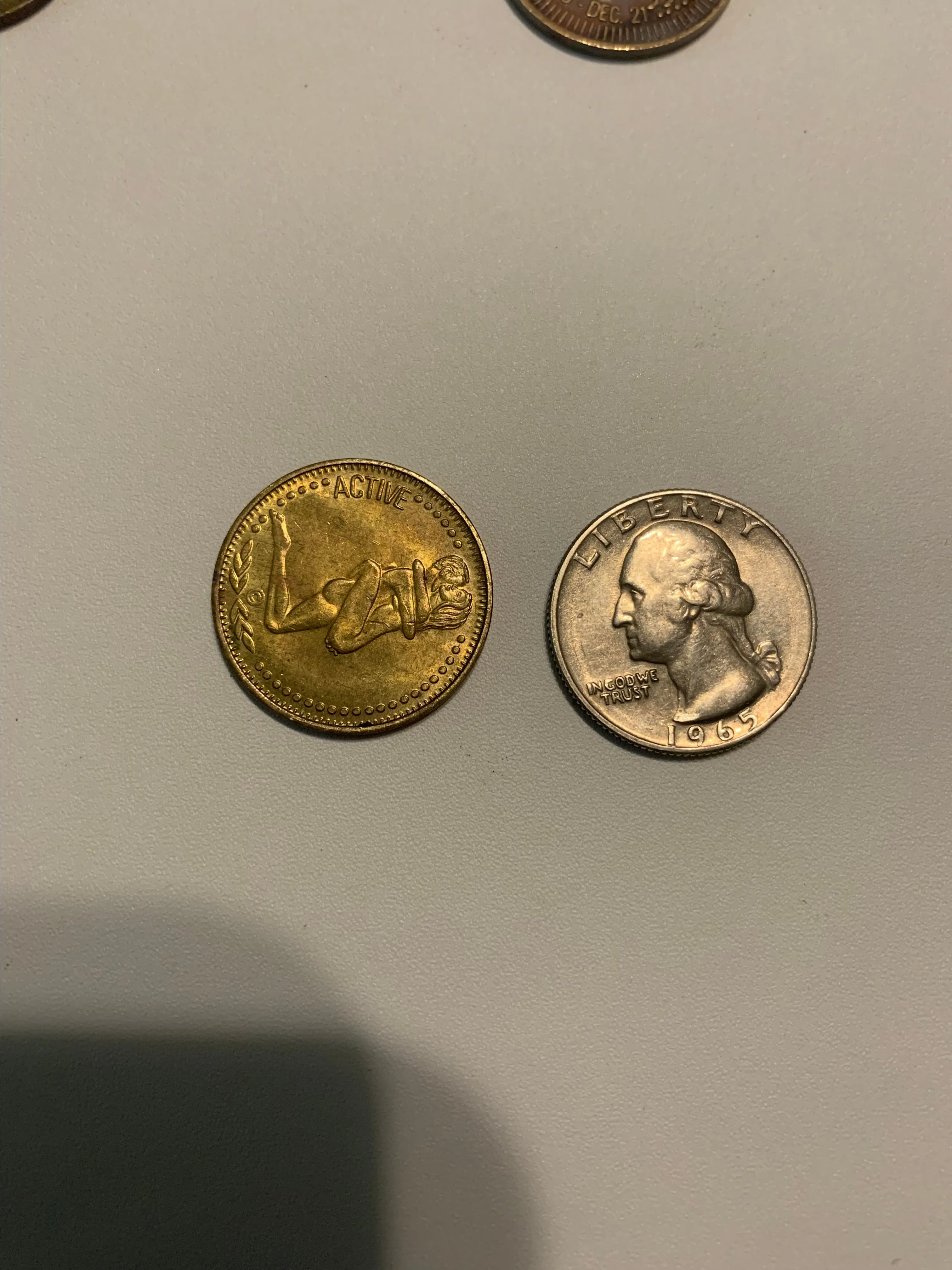Product image for Vintage Erotic Astrology Coin-Sagittarius