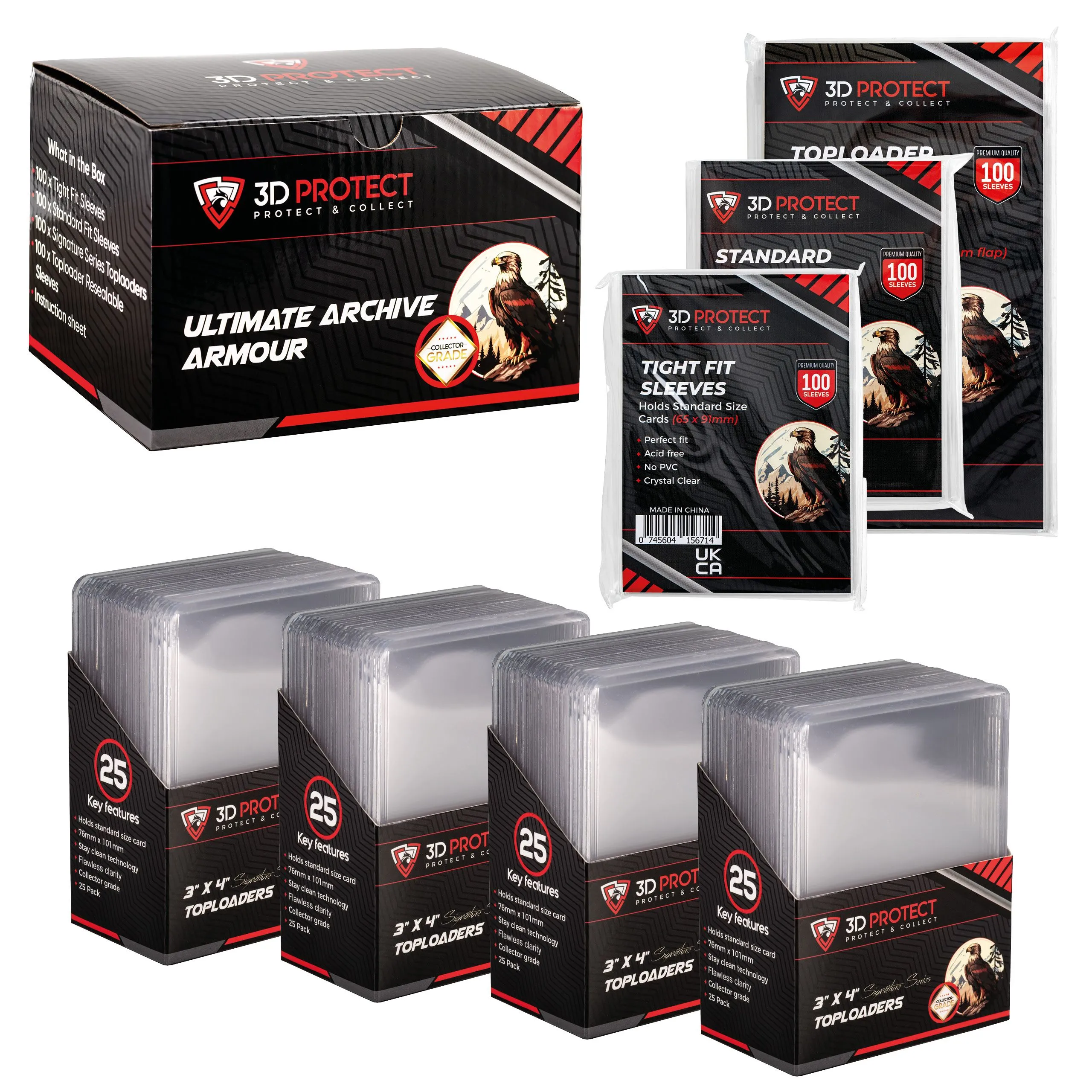 tight card sleeves Ding Defend by Storage Standard Trading Card Shipping Protectors 110 P main image 1