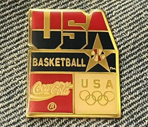 Product image for Coca Cola USA Basketball Olympic Pin
