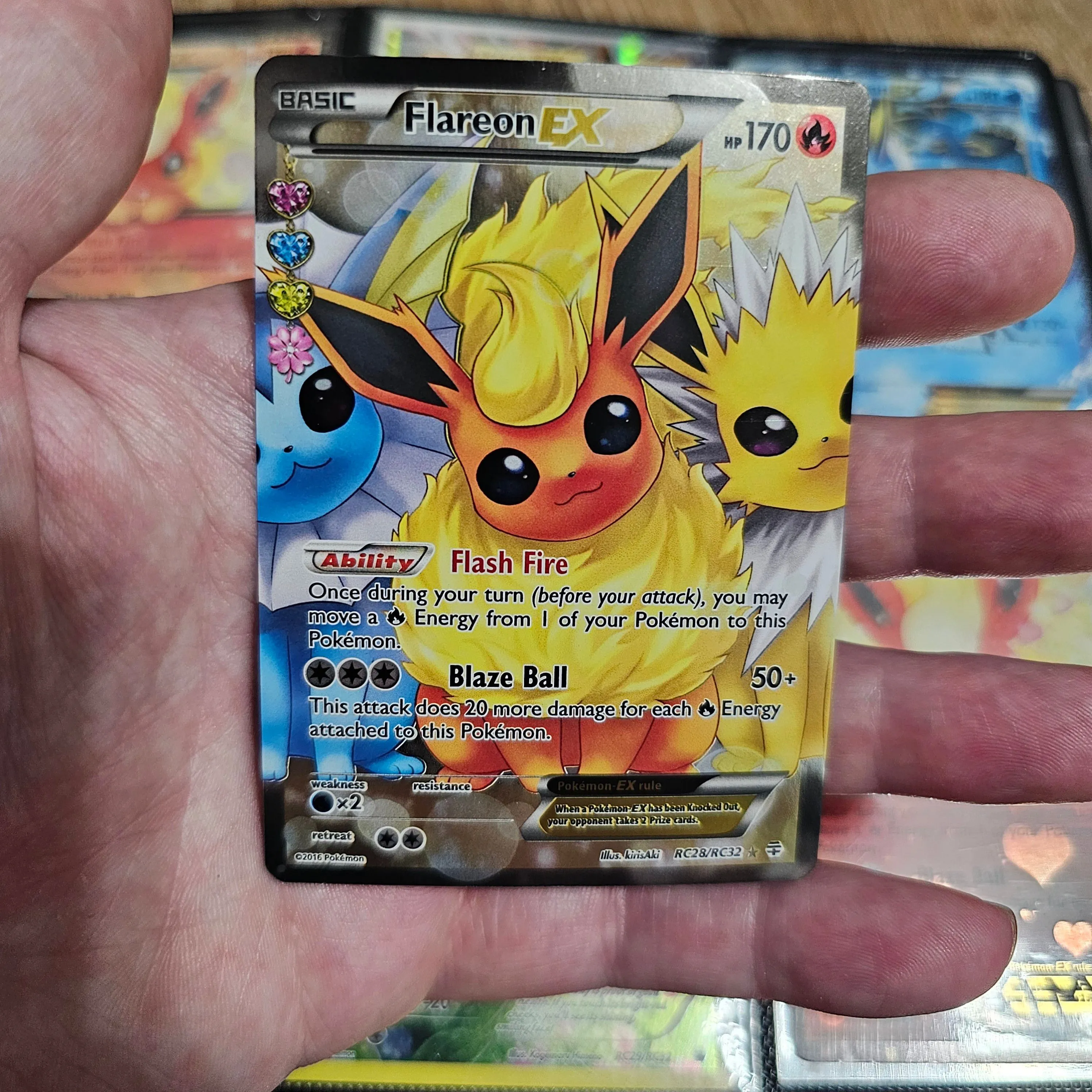 flareon ex pokemon card Flareon EX (Full Art) – GeekPins