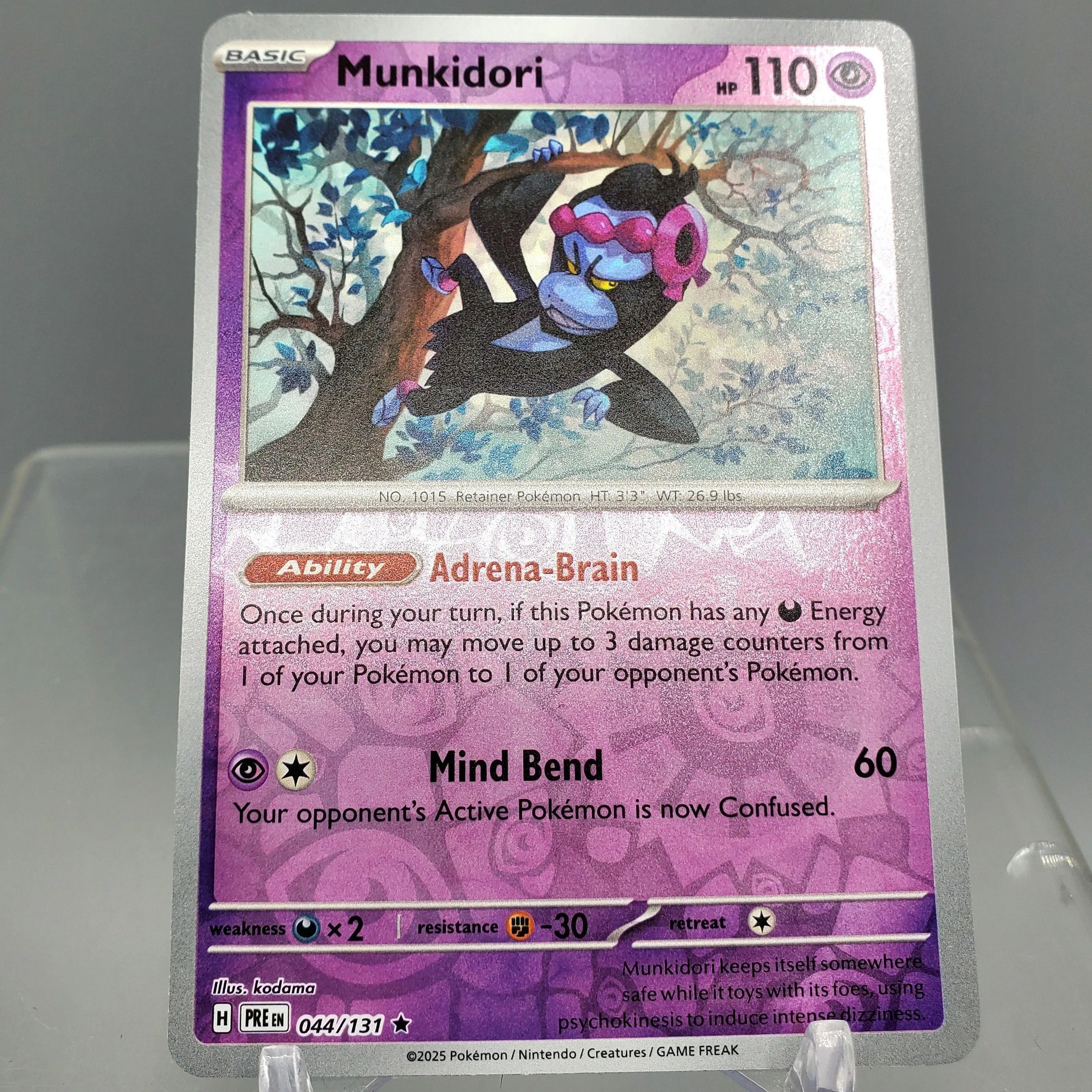 Pokemon TCG Prismatic Evolutions Series Munkidori Reverse Holo Card   Whatnot: Shop, Sell, Connect